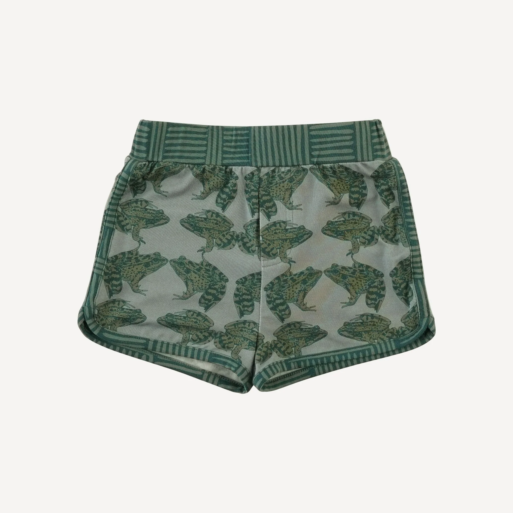 retro track short | frogs | light weight bamboo