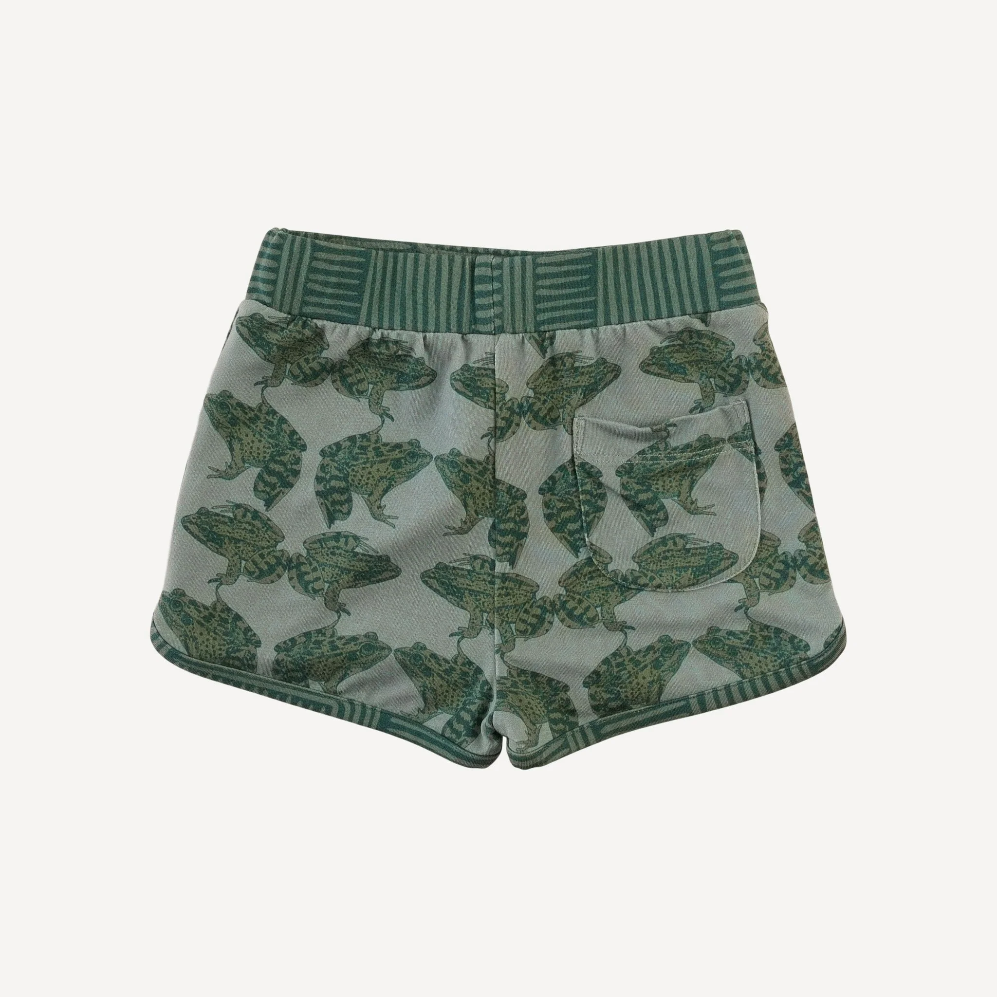 retro track short | frogs | light weight bamboo - Image 3