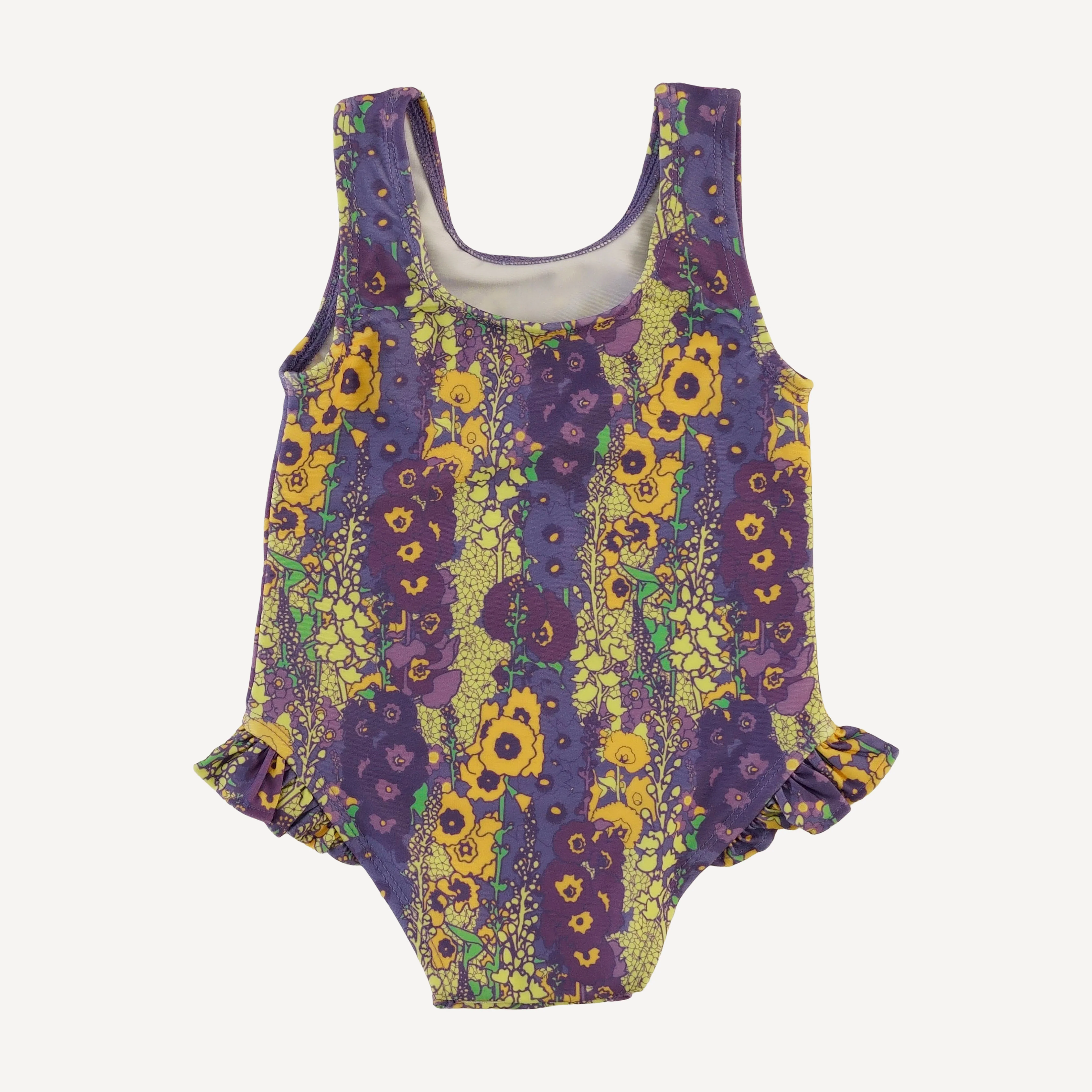 ruffle leg tank swimsuit | violet hollyhock | swim - Image 3