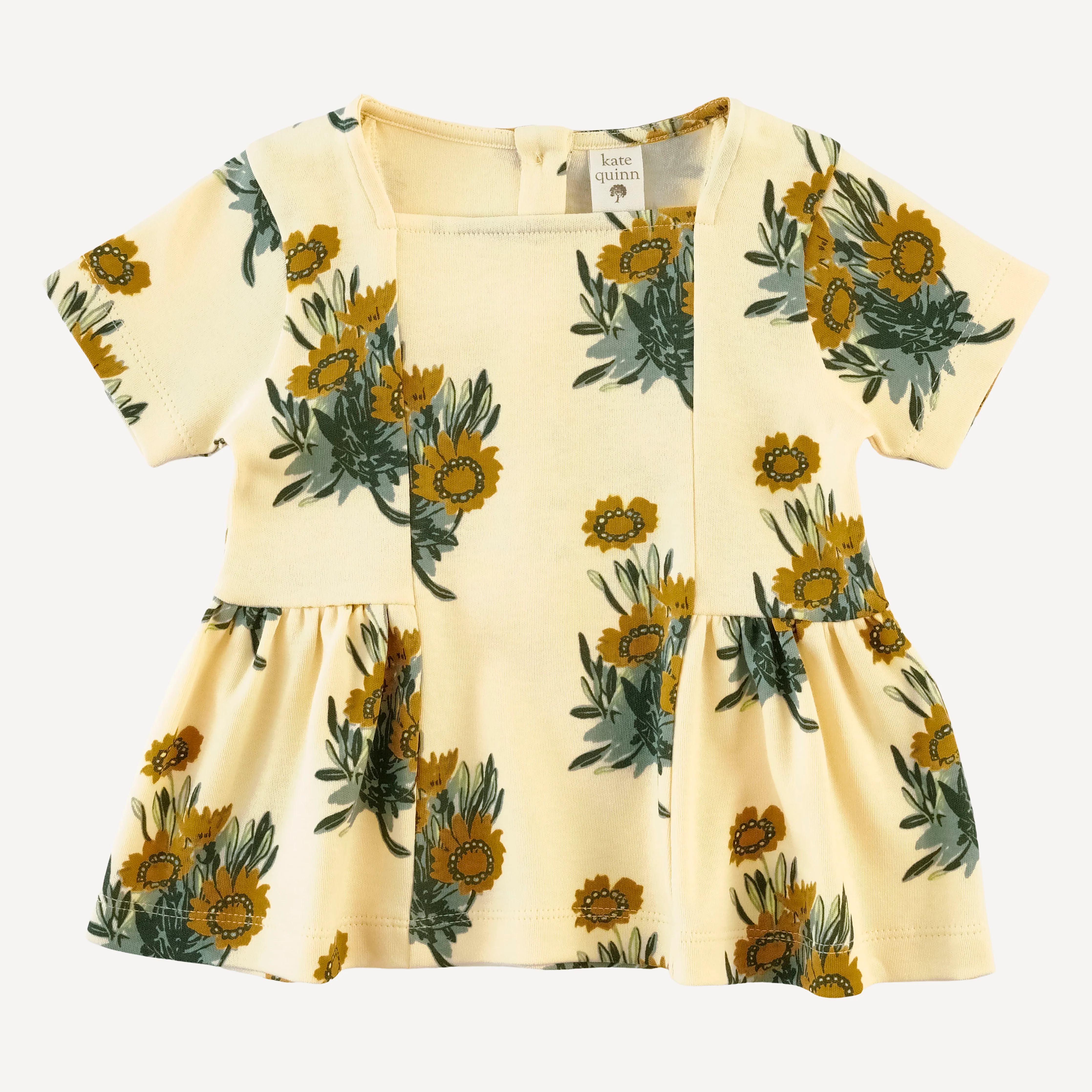 short sleeve ballerina top | calendula | organic cotton interlock