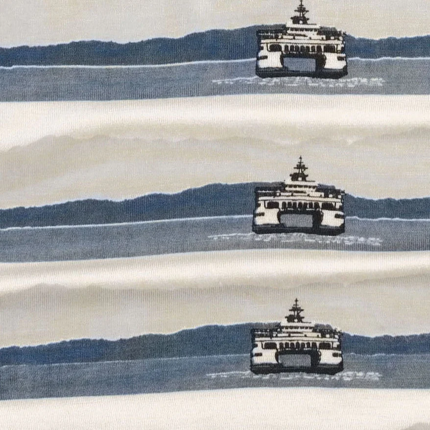 short sleeve basic henley tee | ferry boat | bamboo - Image 2