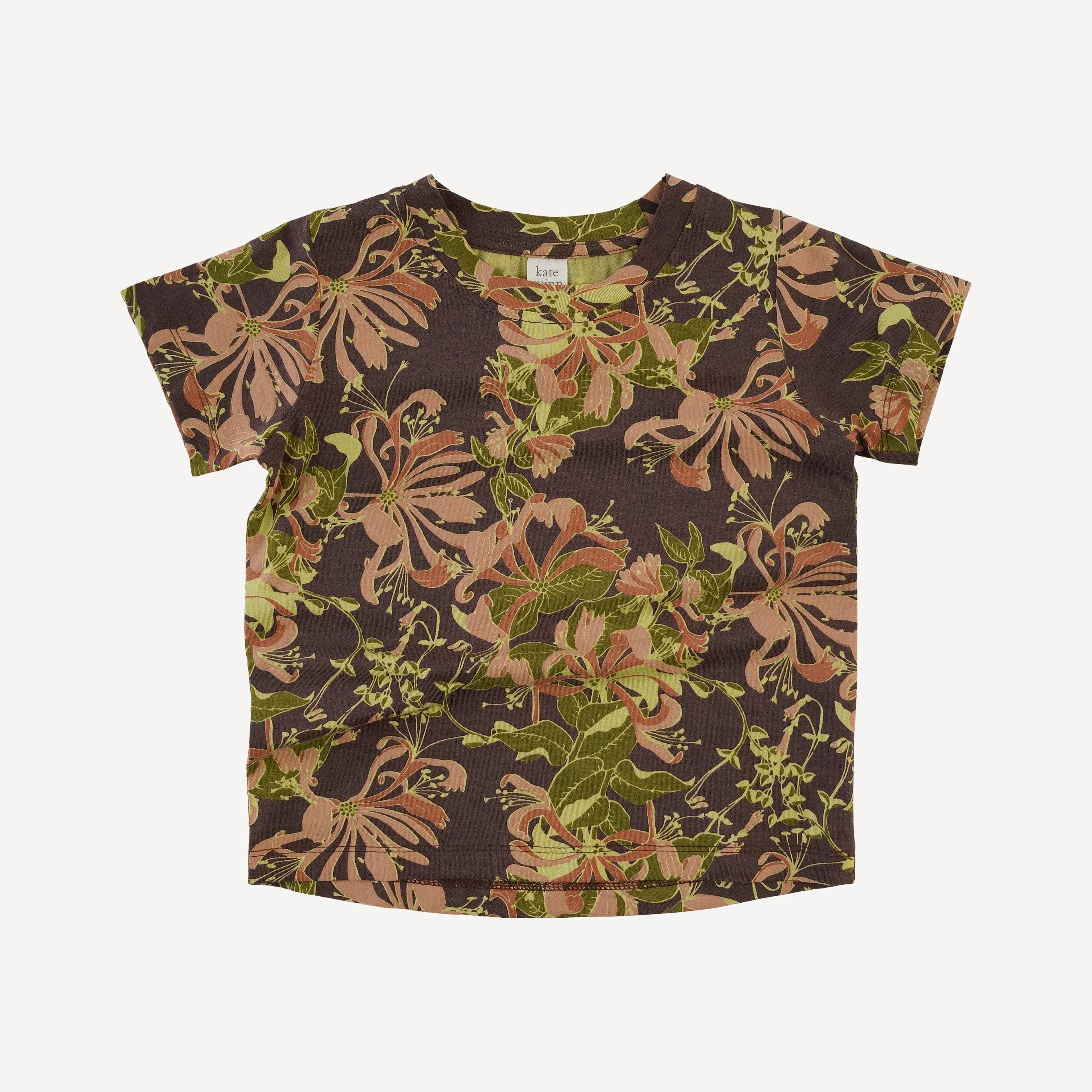 short sleeve boxy tee | honeysuckle | bamboo