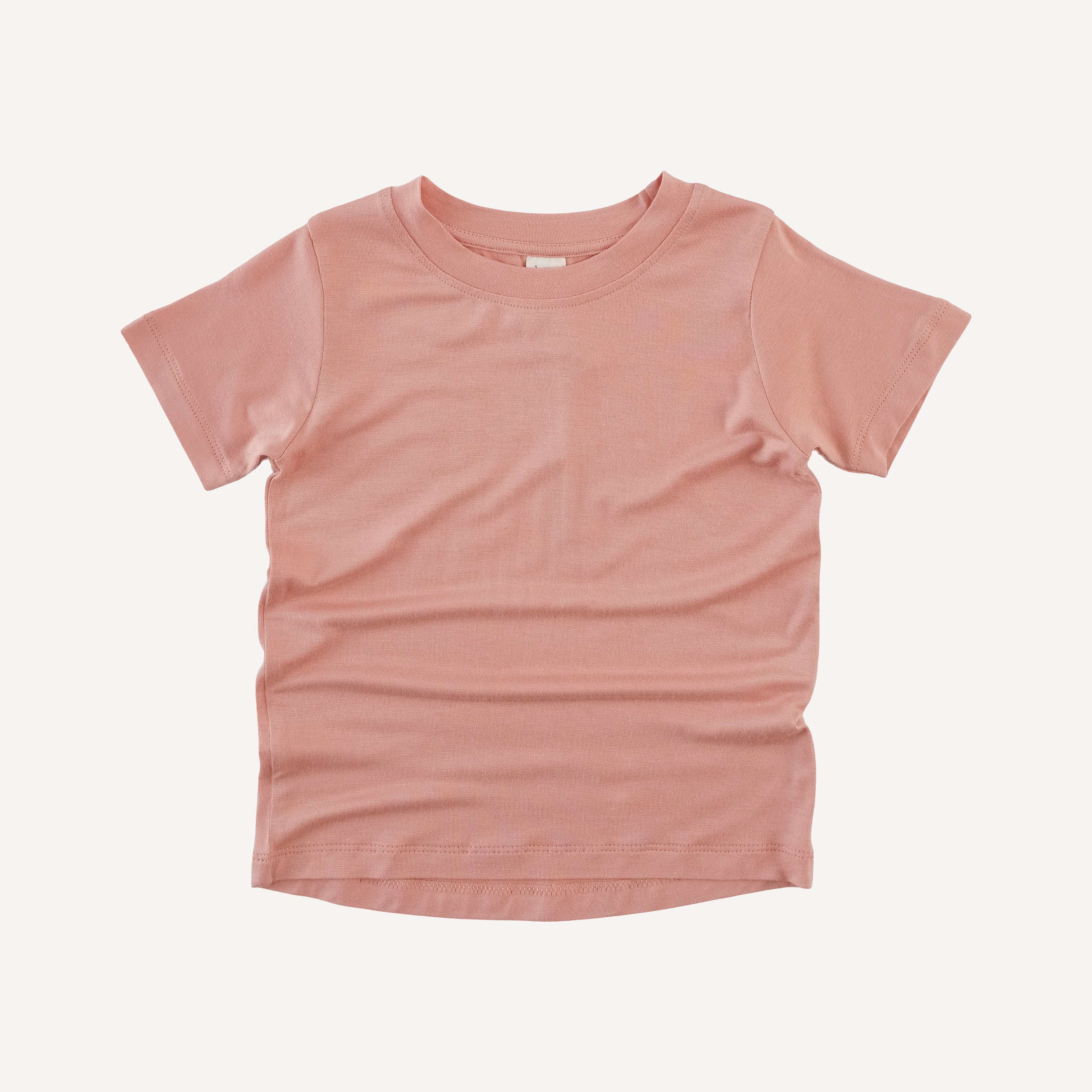 short sleeve boxy tee | vintage powder | bamboo