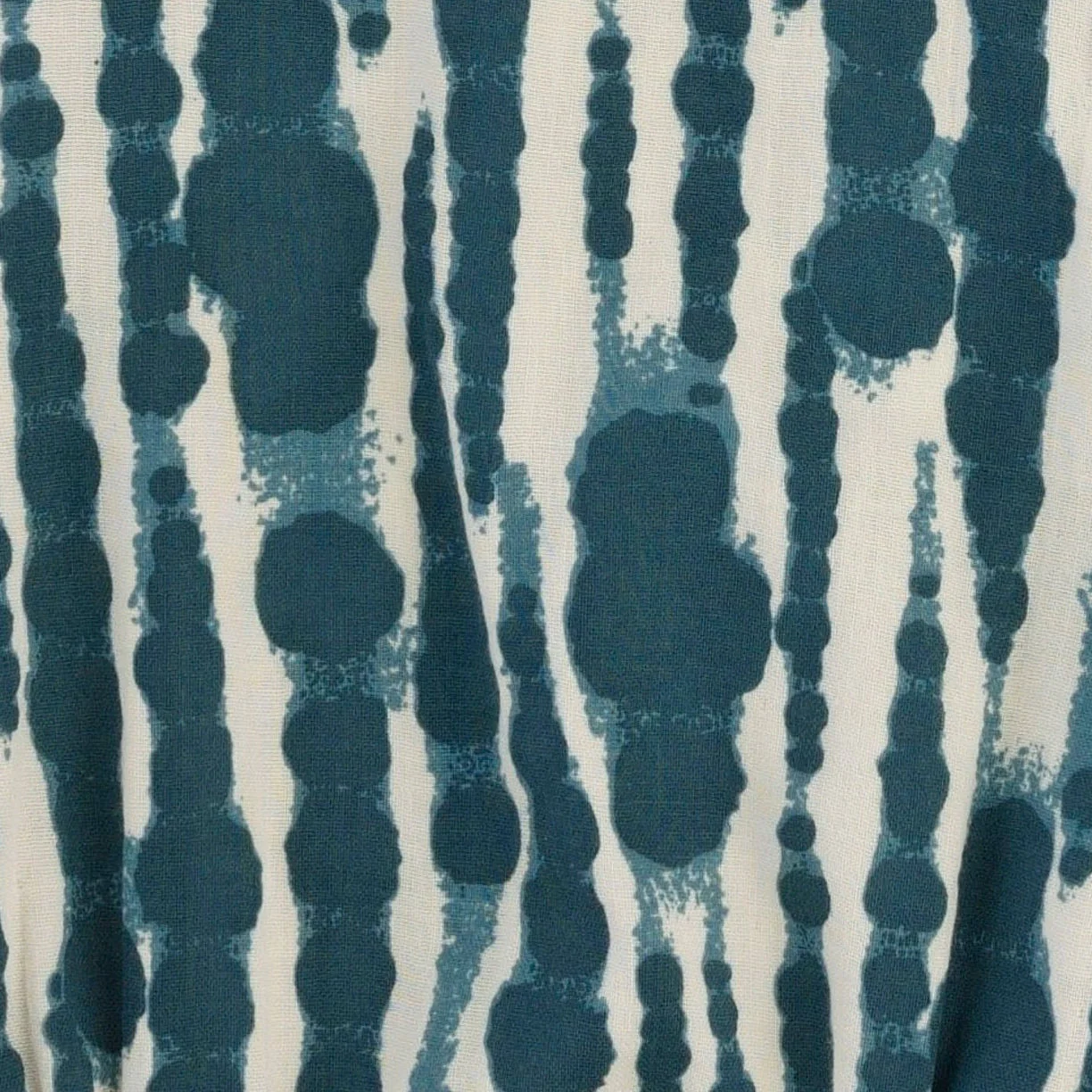 short sleeve button bubble jumpsuit | tapestry water drops | organic cotton gauze - Image 2