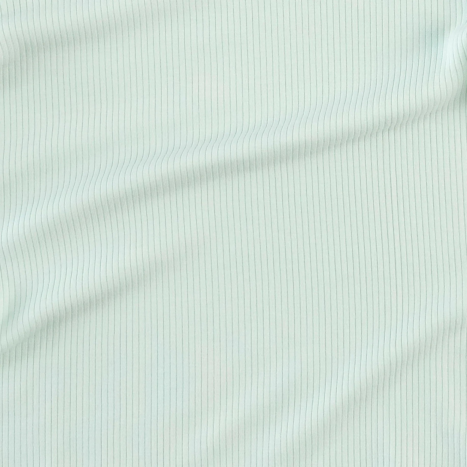 short sleeve button front v-waist top | sea mist | modal skinny rib - Image 2