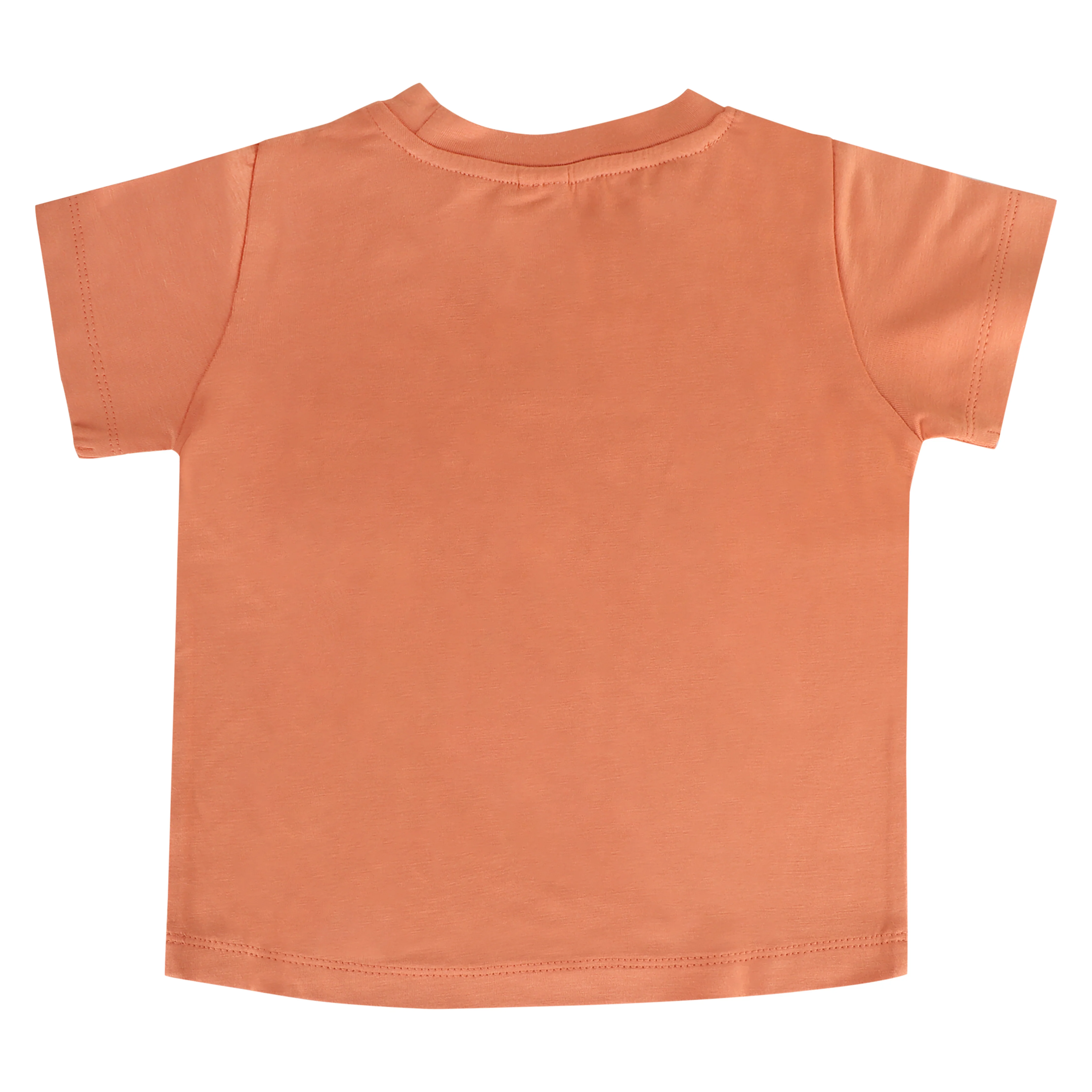 short sleeve essential boxy tee | melon | bamboo - Image 3