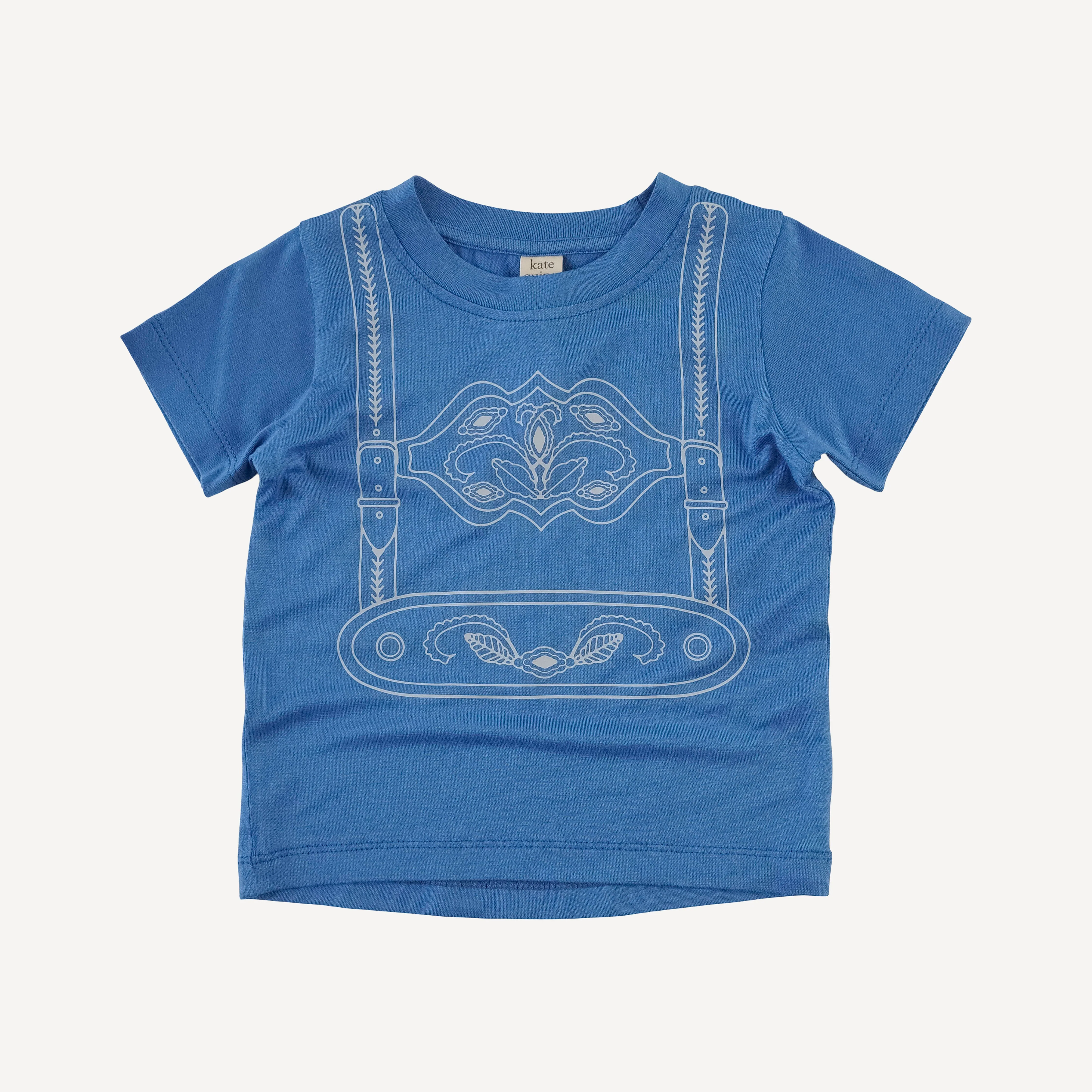 short sleeve essential screen print boxy tee | regatta | bamboo