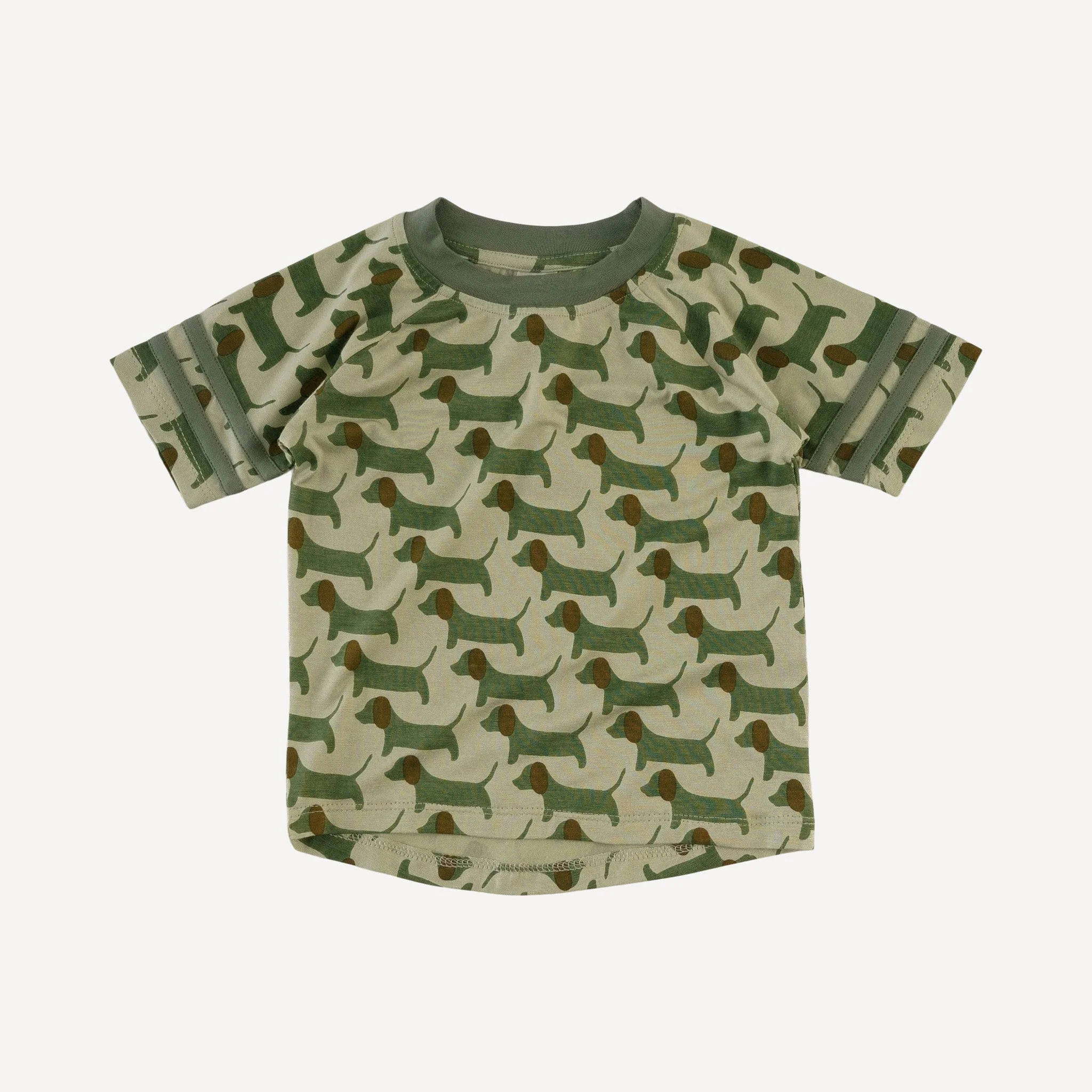 short sleeve football set | 70s puppies | bamboo - Image 3