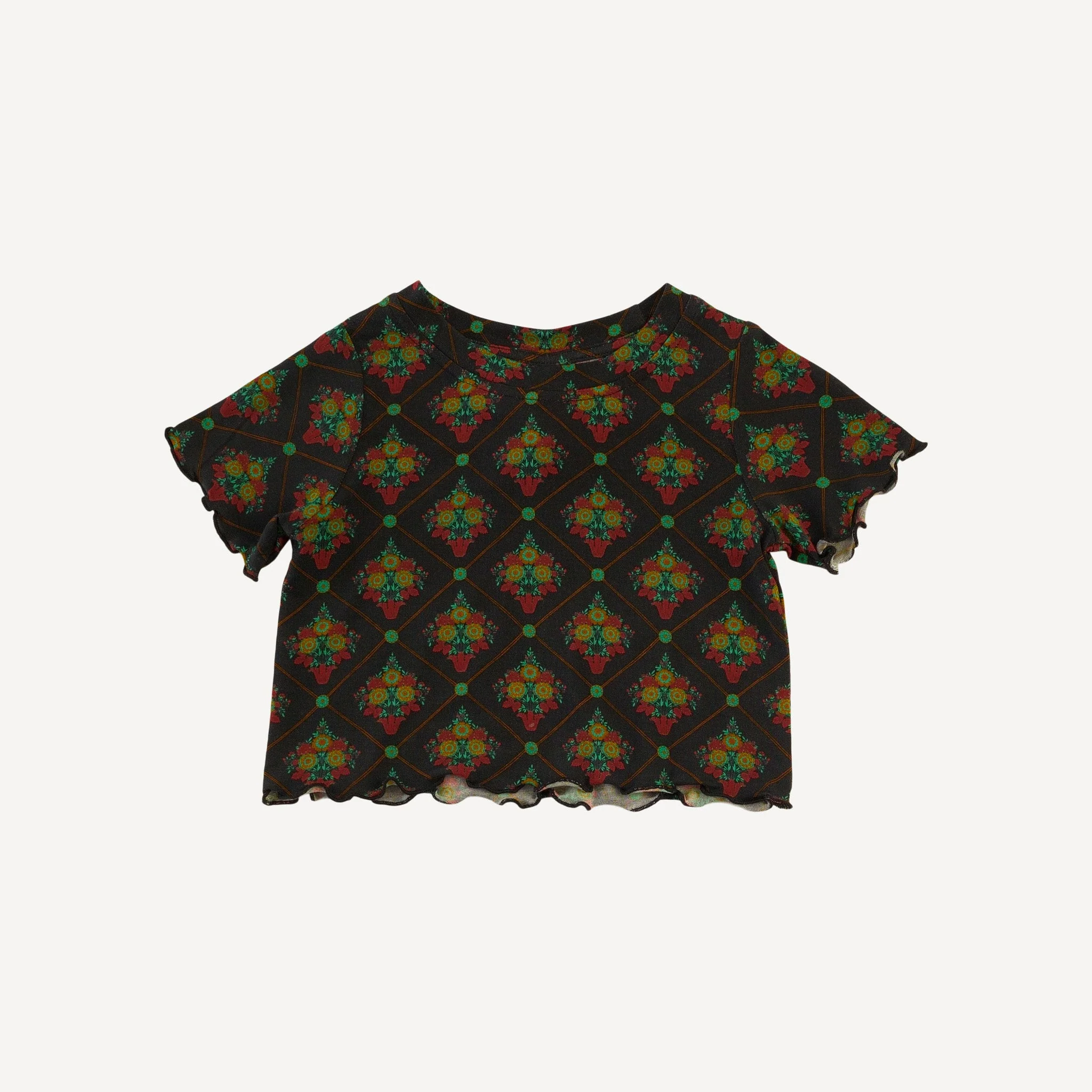 short sleeve jade set | antoinette floral | light weight bamboo - Image 3