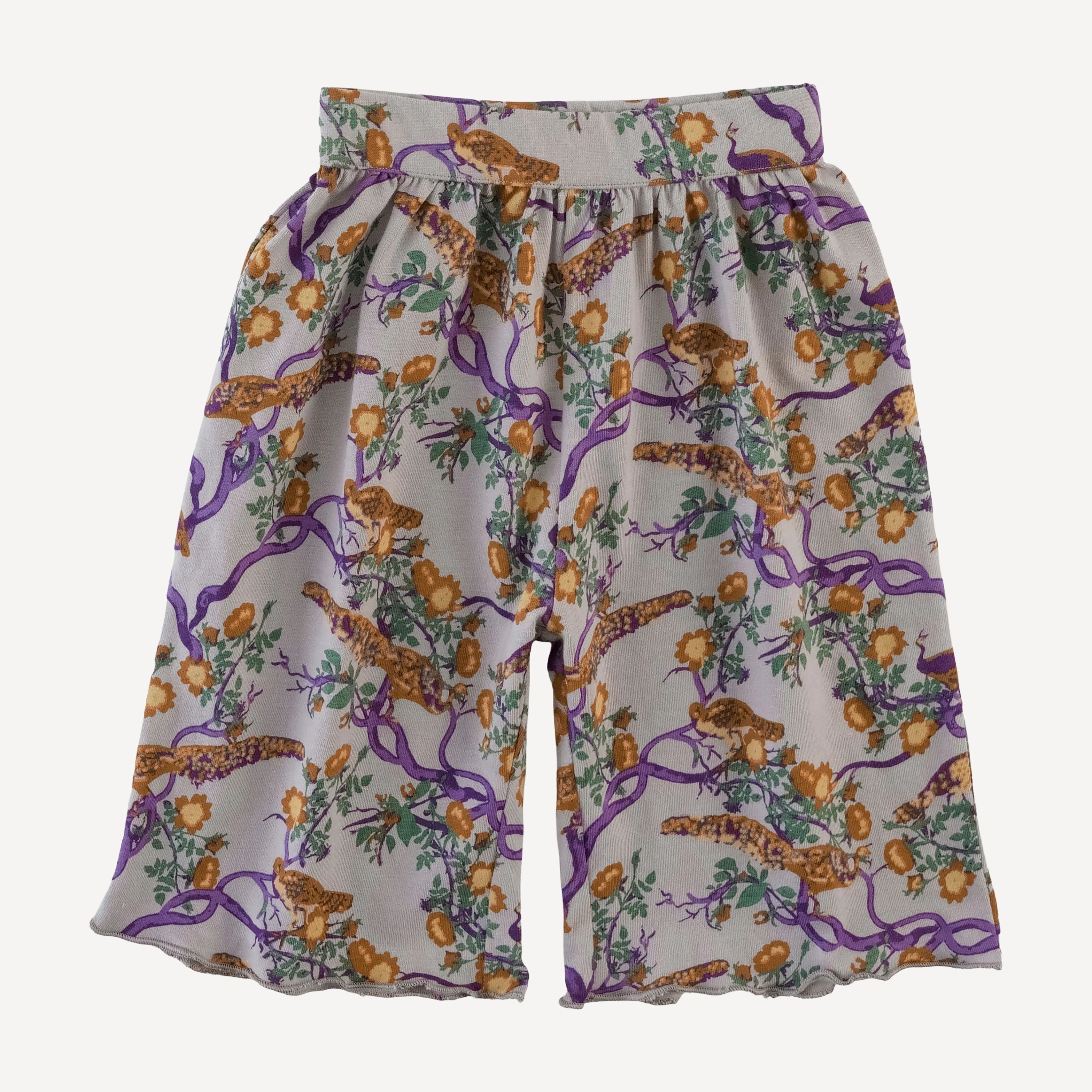 short sleeve jade set | chinoiserie peacock | organic cotton jersey - Image 4