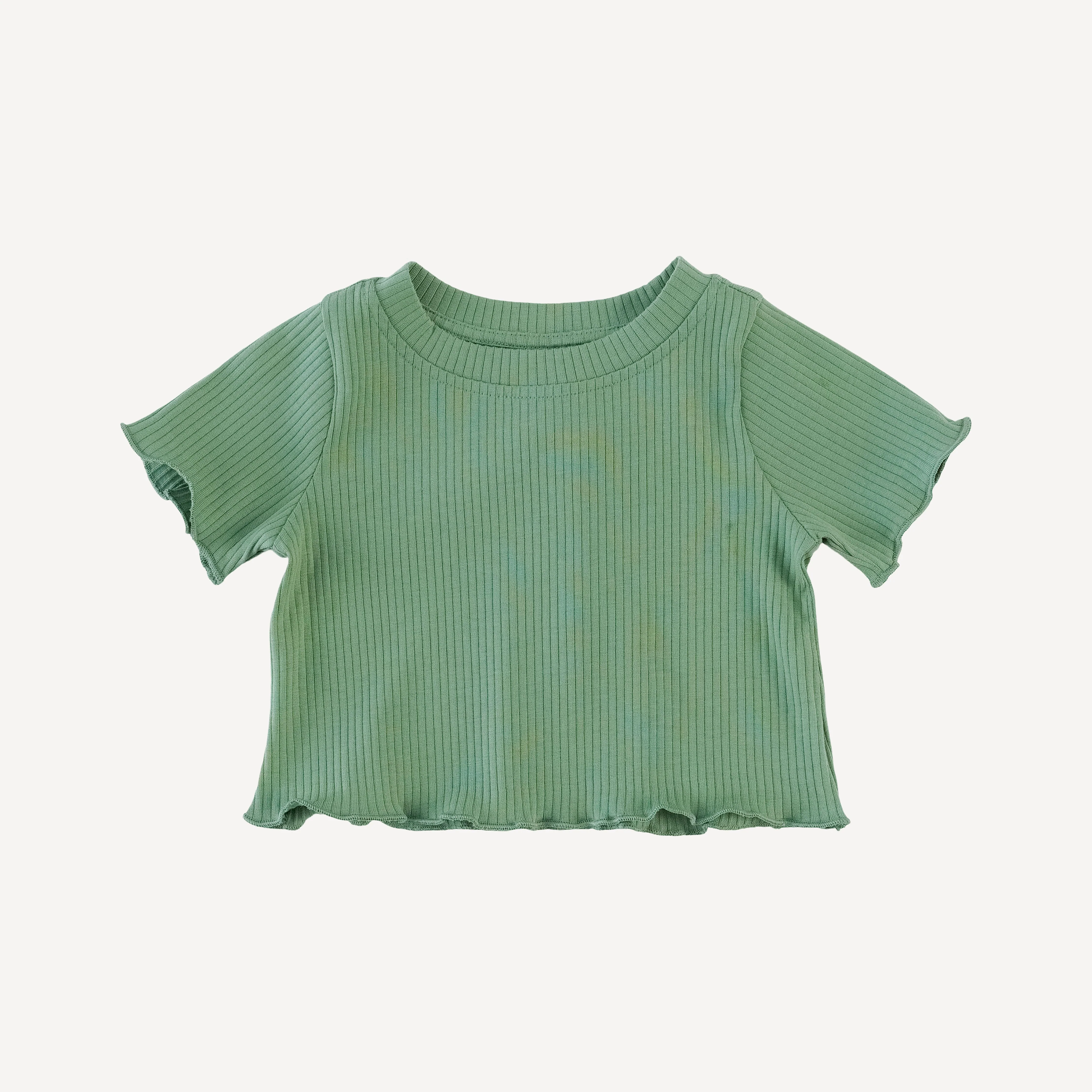 short sleeve jade set | hedge | organic cotton single rib - Image 3