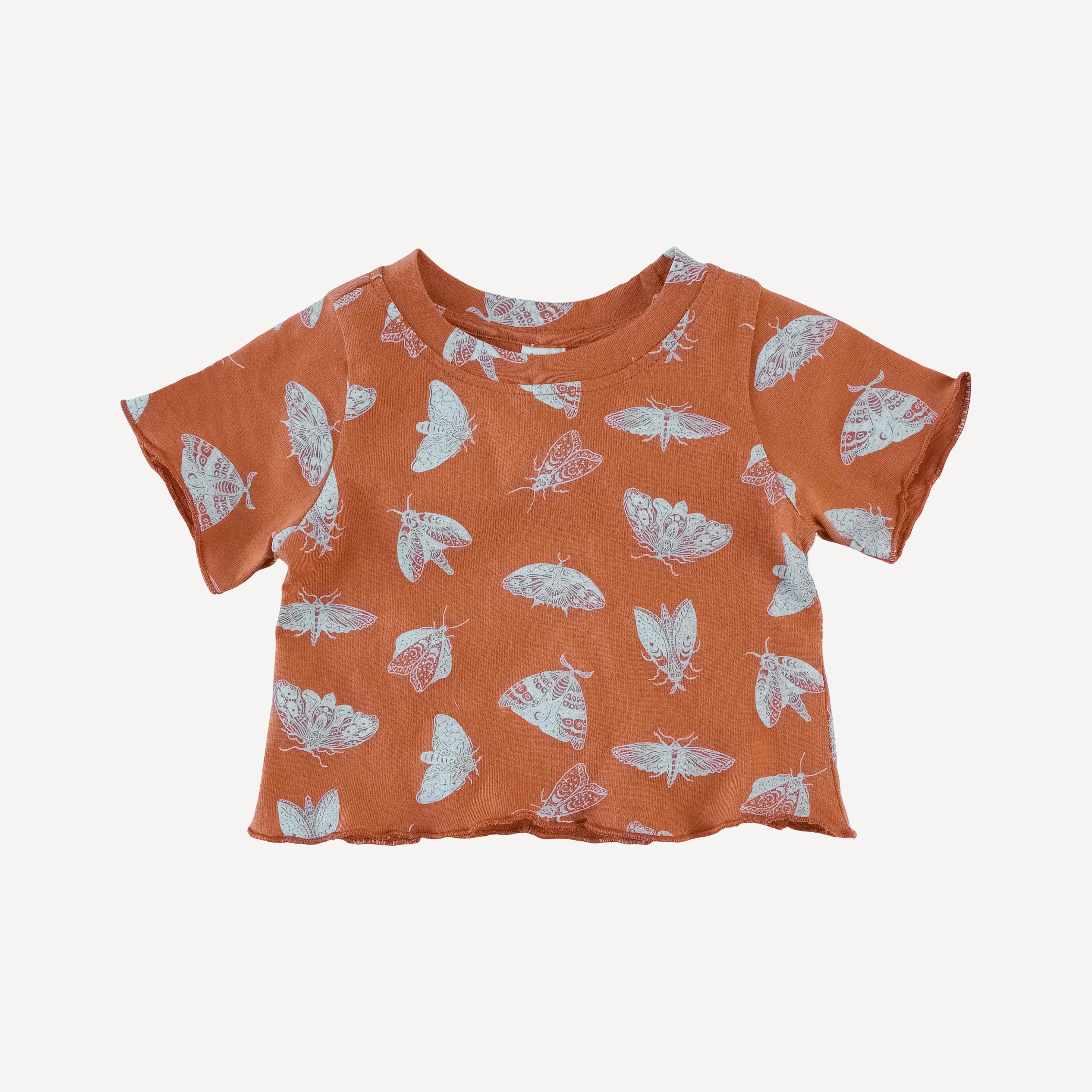 short sleeve jade set | spicy moth scatter | organic cotton jersey - Image 3