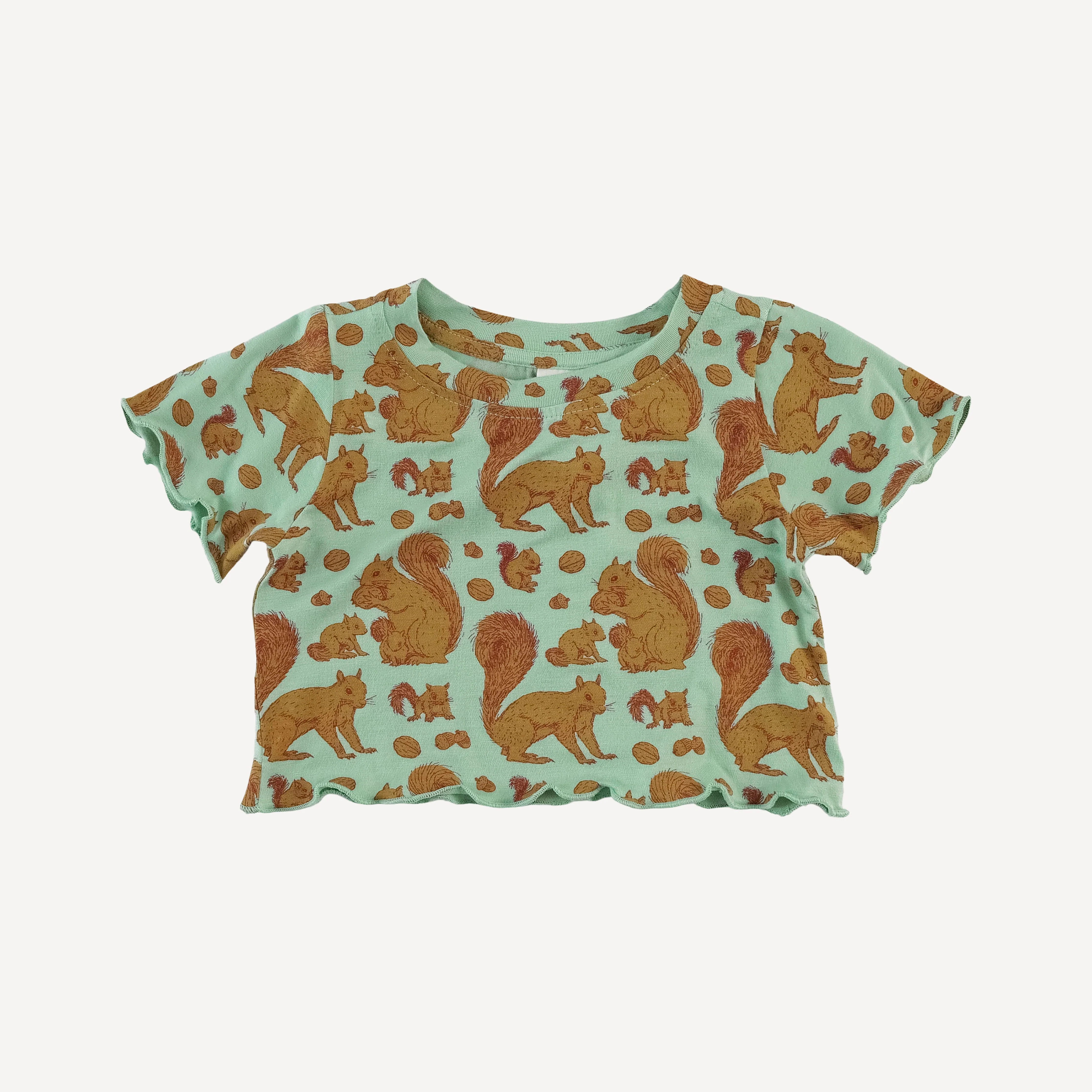 short sleeve jade set | toffy squirrel | bamboo - Image 3
