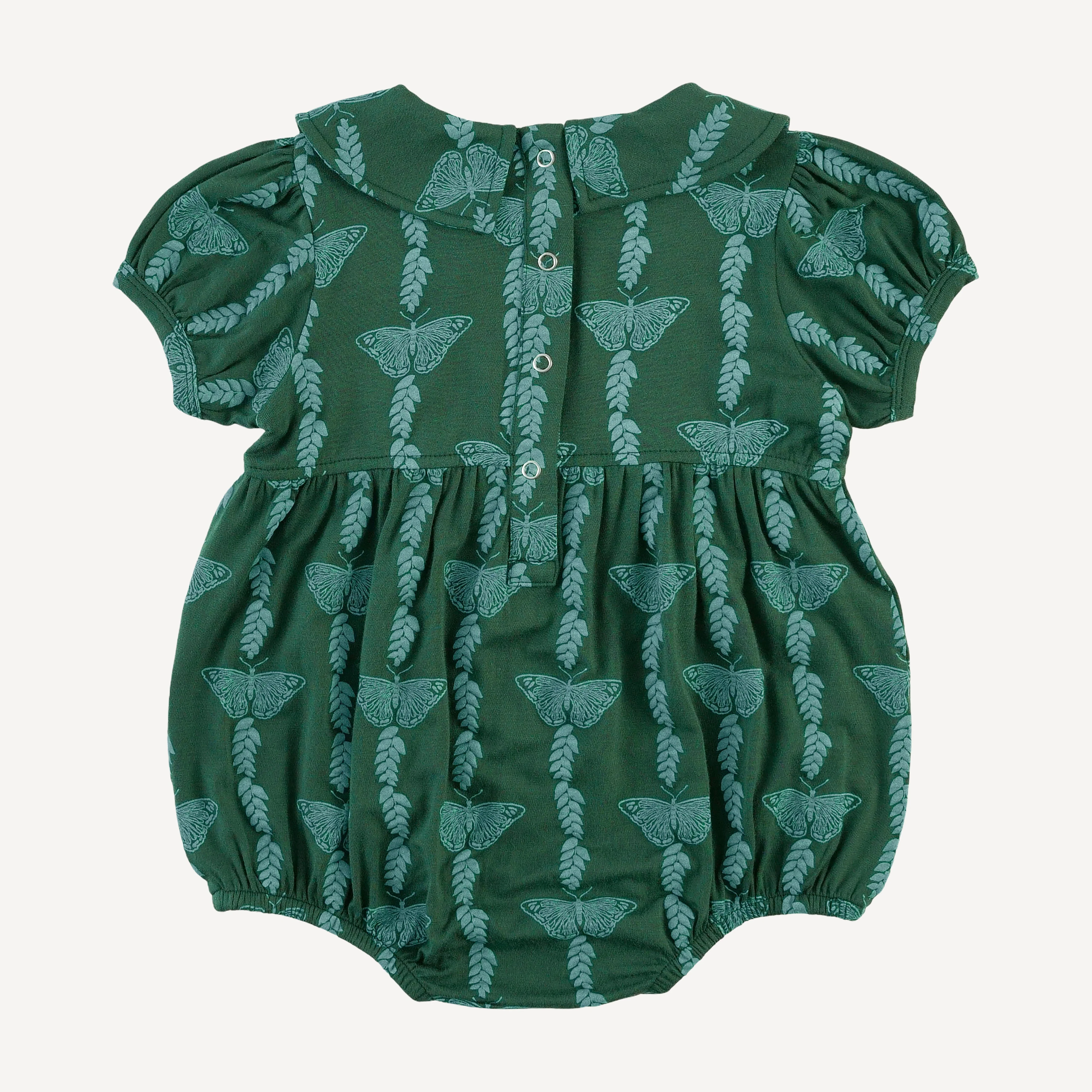 short sleeve peter pan bubble | juniper butterfly vine | bamboo - Image 3