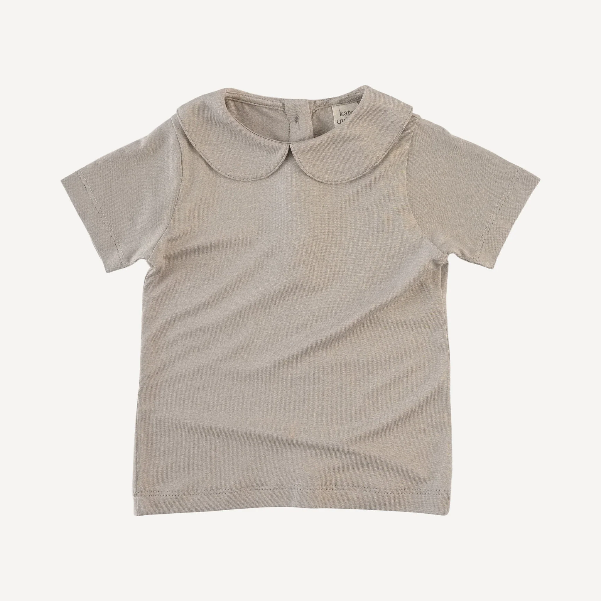 short sleeve peter pan tee | moonstone | bamboo