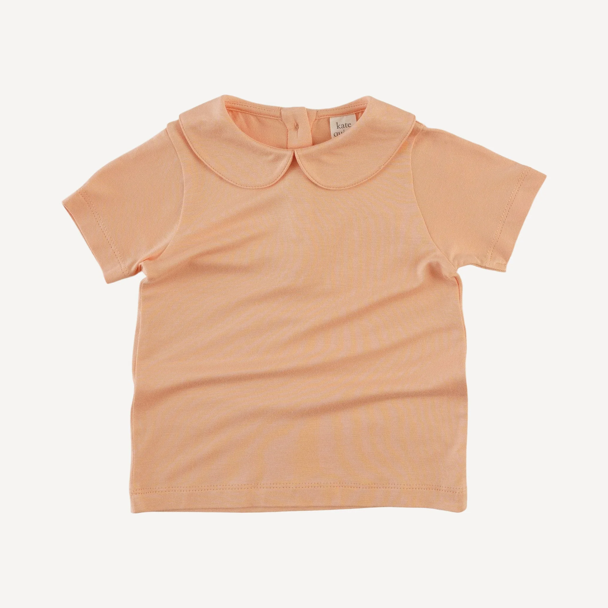 short sleeve peter pan tee | whipped peach | bamboo