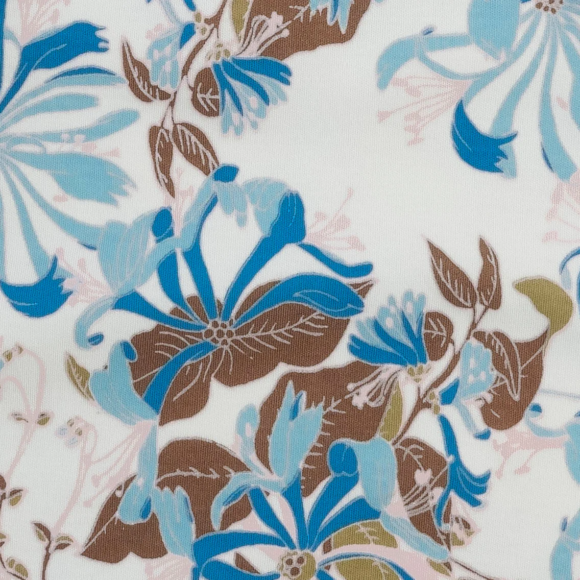short sleeve peter pan top | blue honeysuckle | organic cotton interlock - Image 2