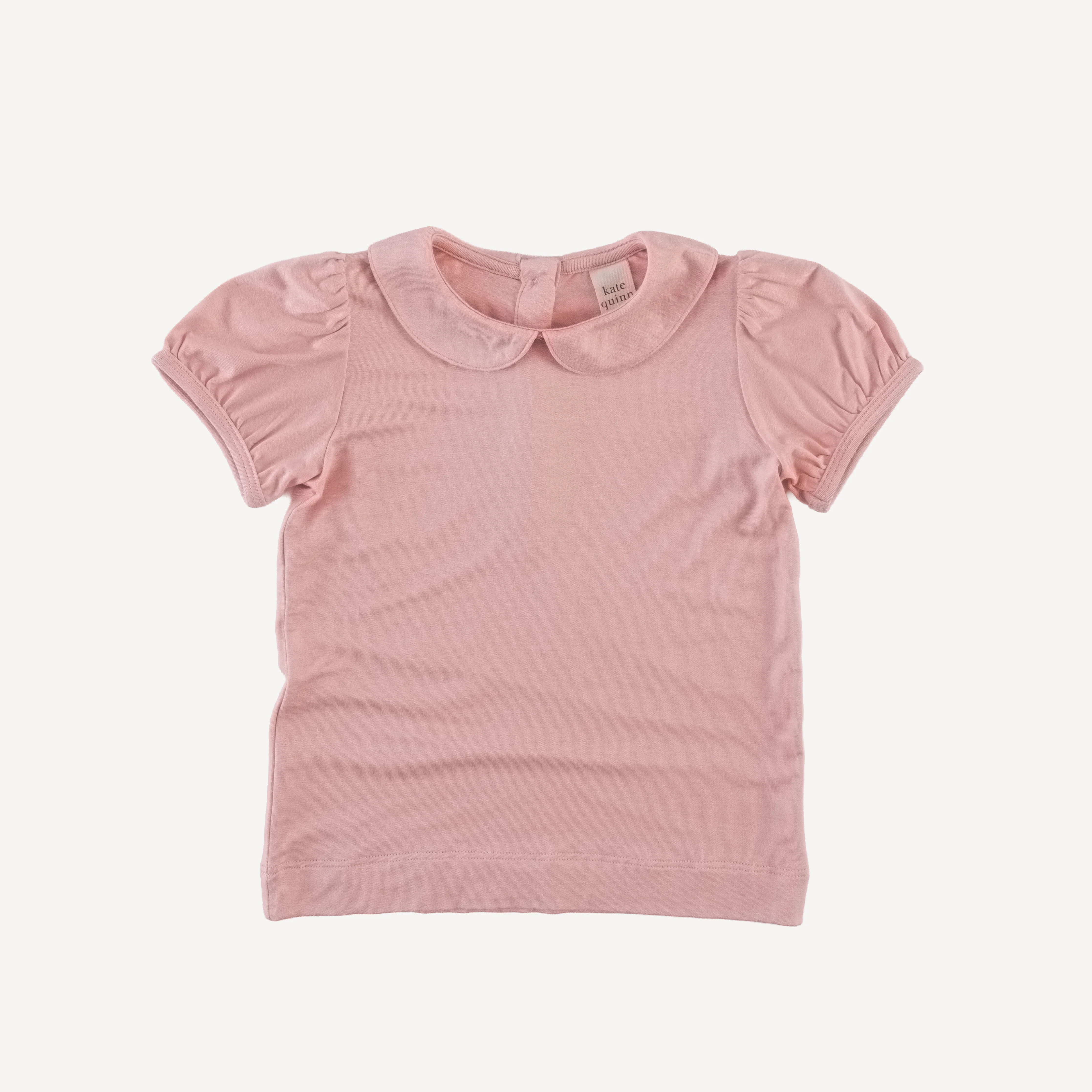 short sleeve peter pan top | rose petal | light weight bamboo
