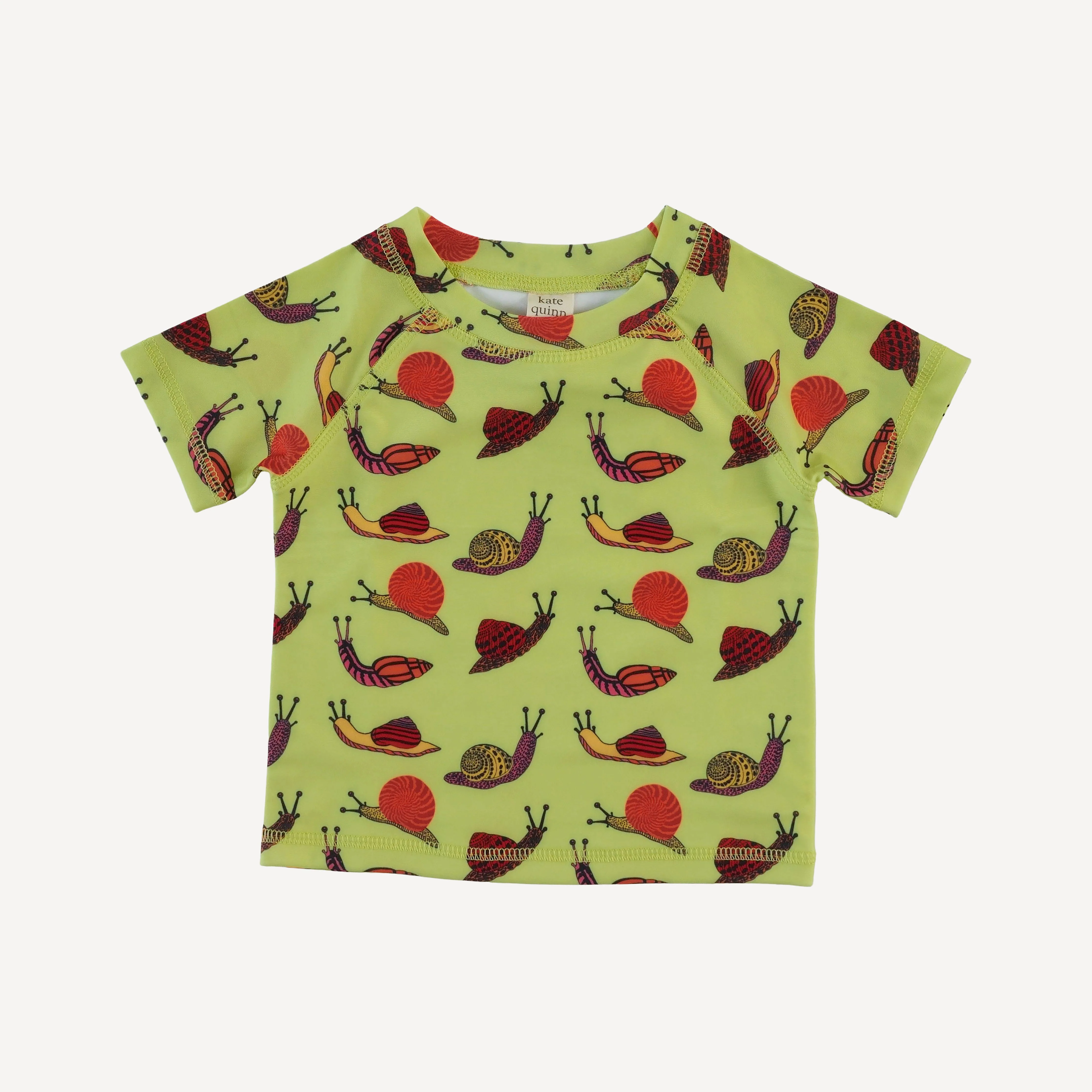 short sleeve rash guard tee | snails | swim