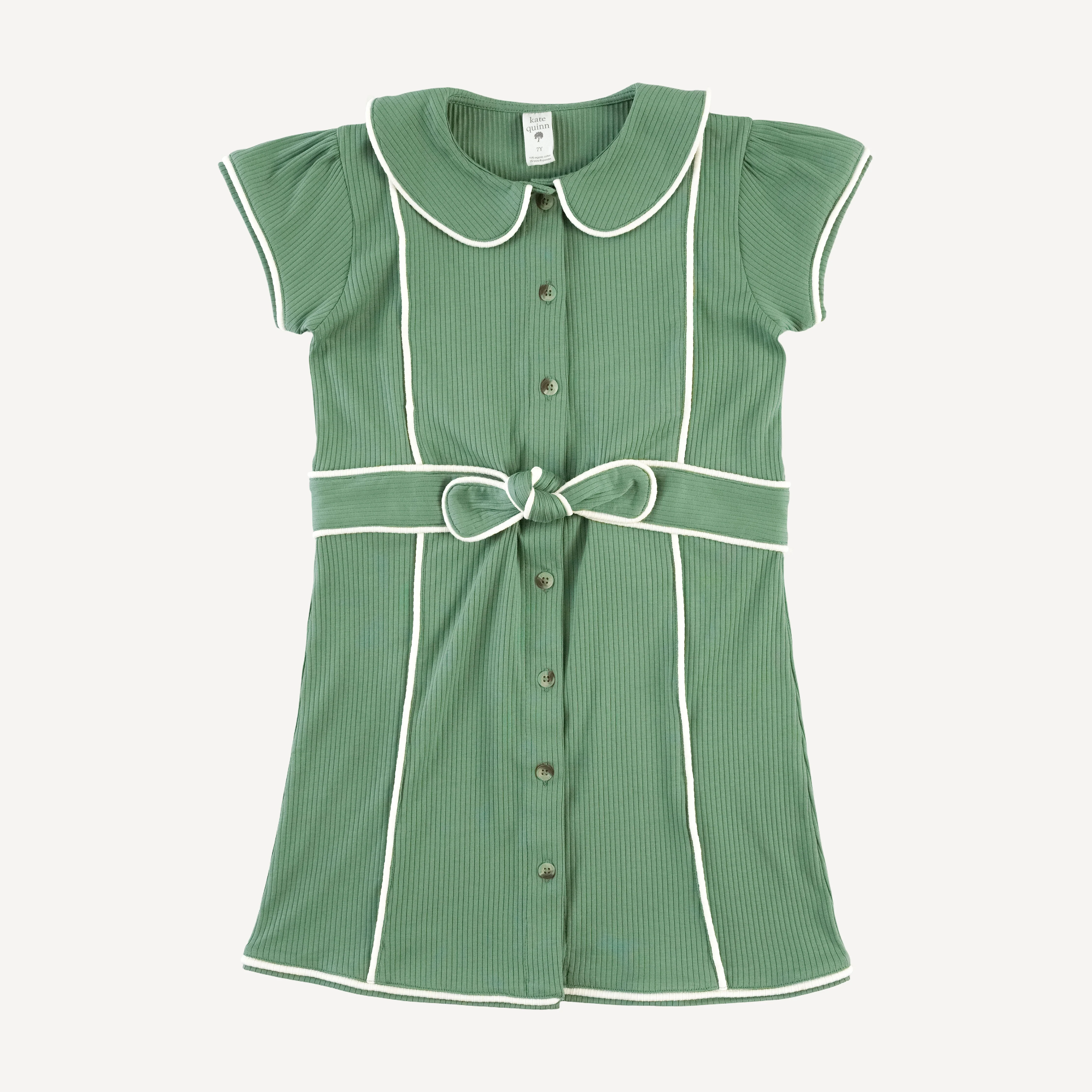 short sleeve violet dress | hedge | organic cotton single rib