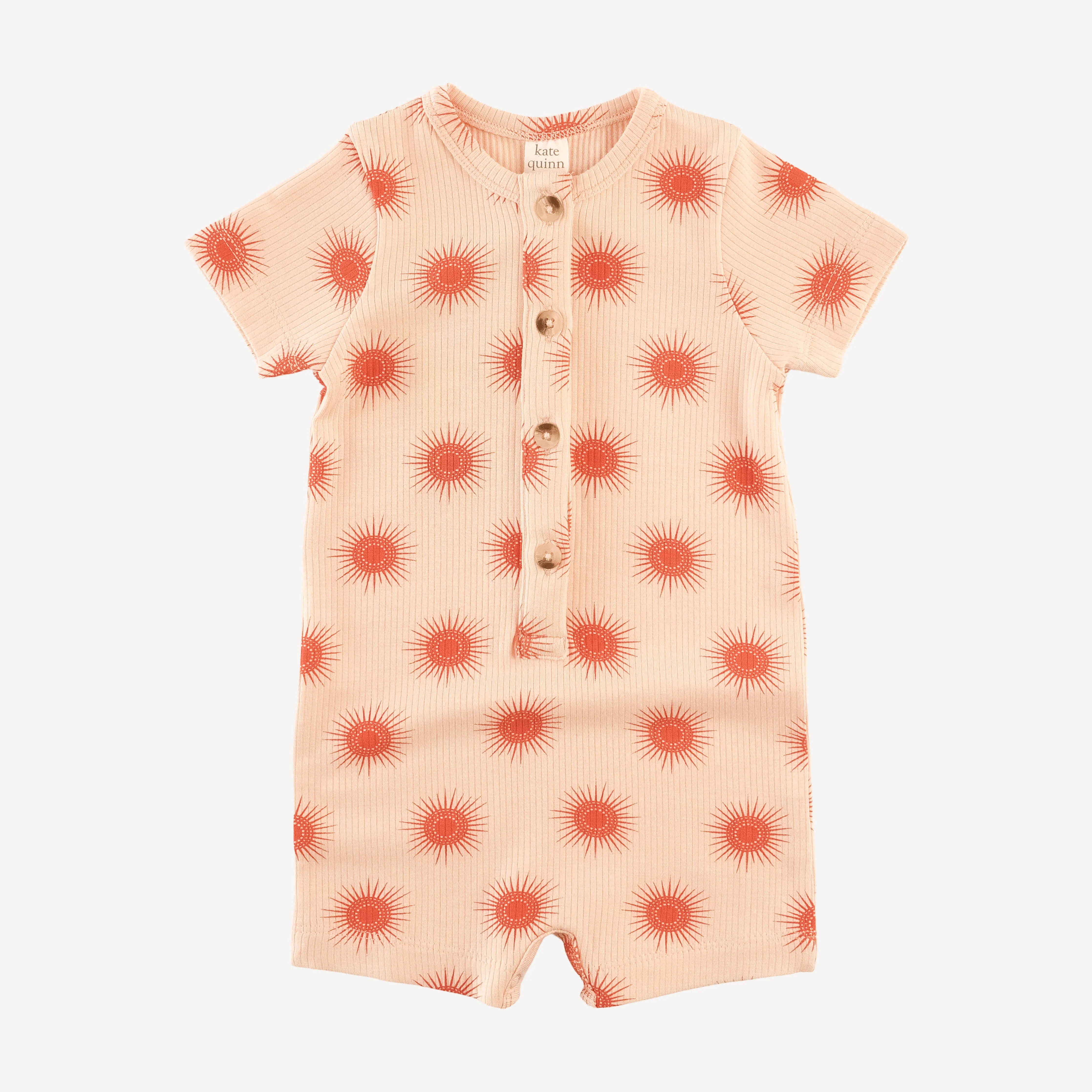 shortie union suit | emberglow tiny sun | modal skinny rib