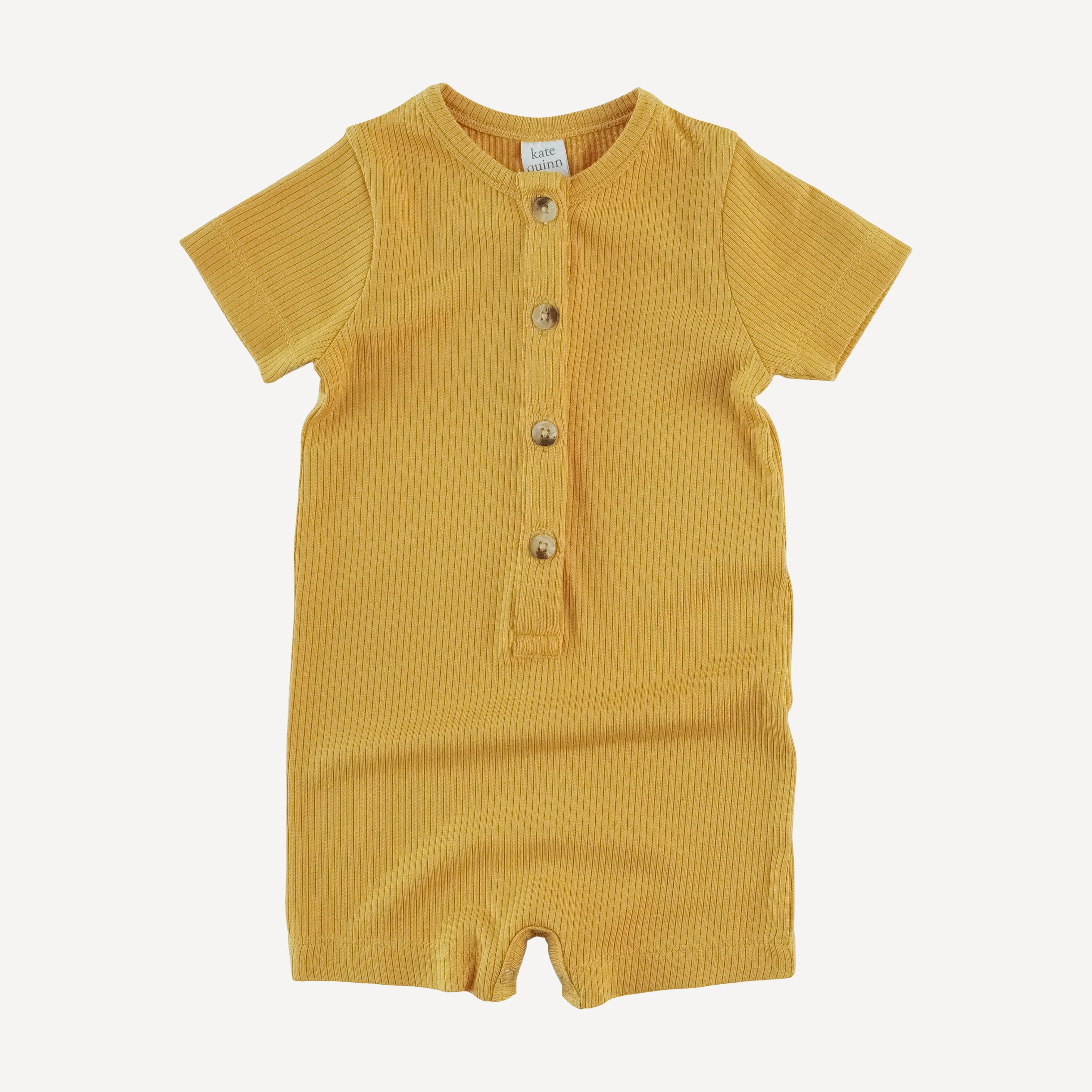 shortie union suit | golden sun | modal skinny rib