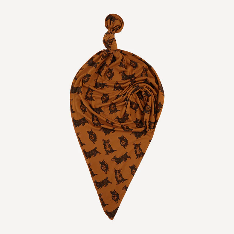 single layer blanket | corgis | light weight bamboo