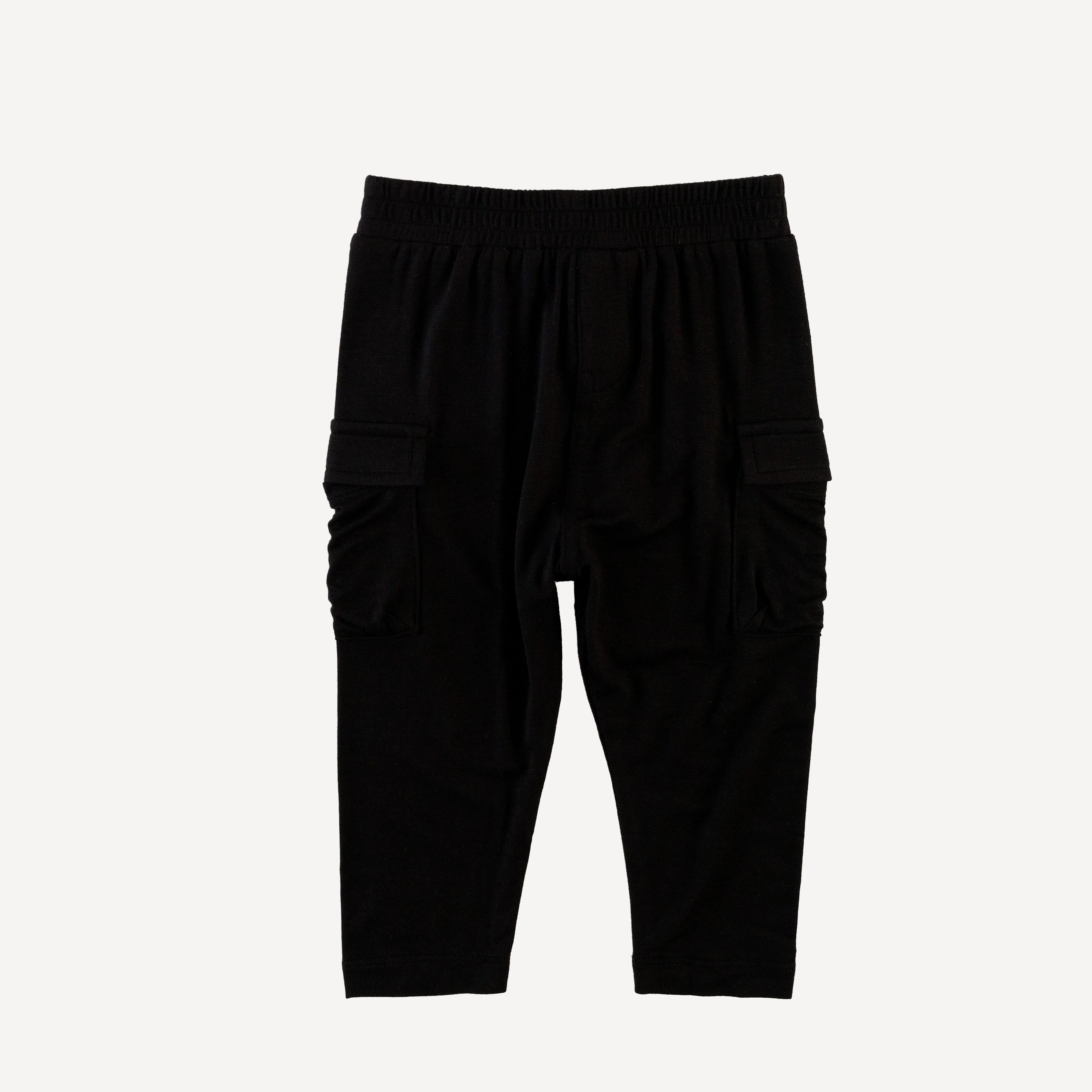 skinny cargo pant | black | light weight bamboo