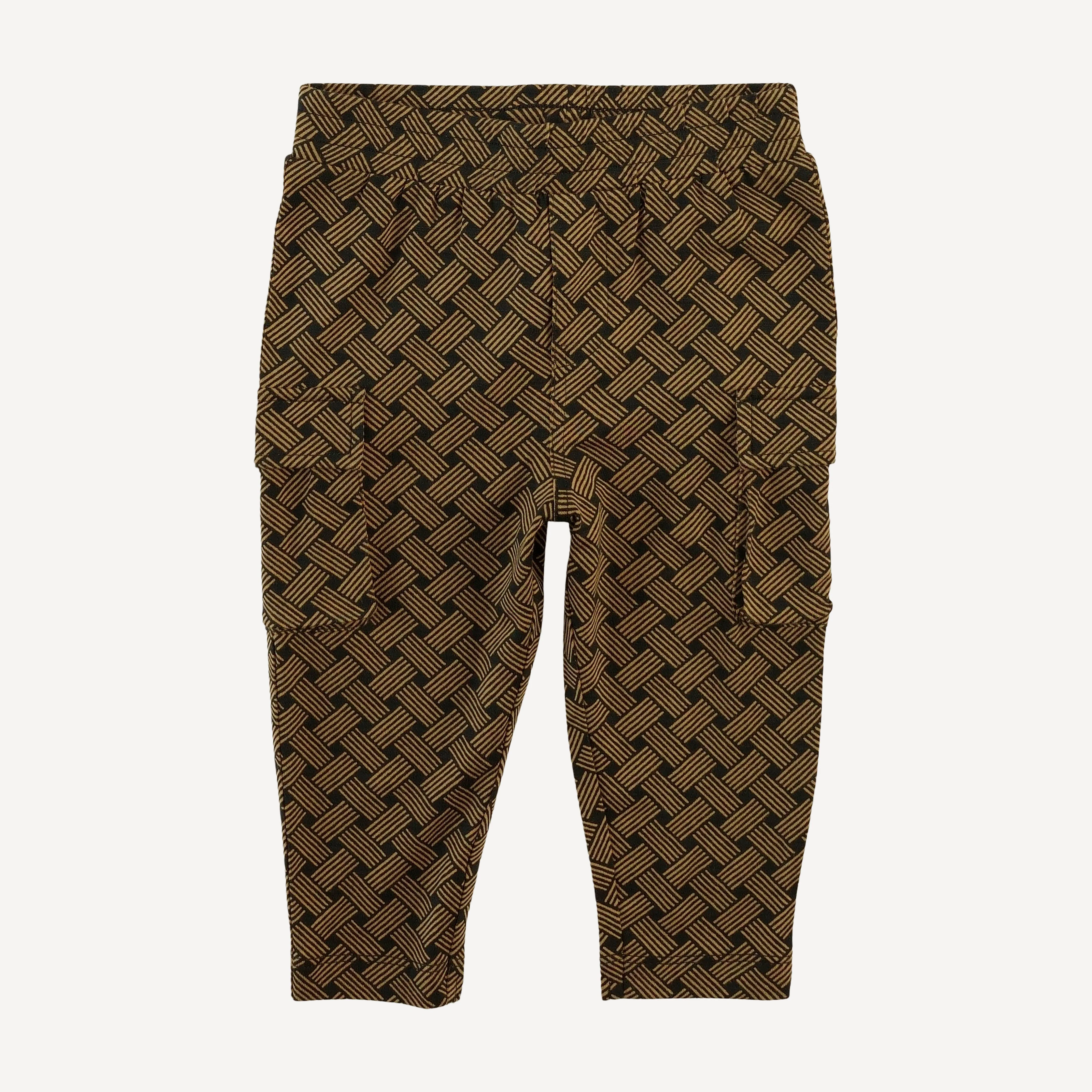 skinny cargo pant | golden basketweave | bamboo