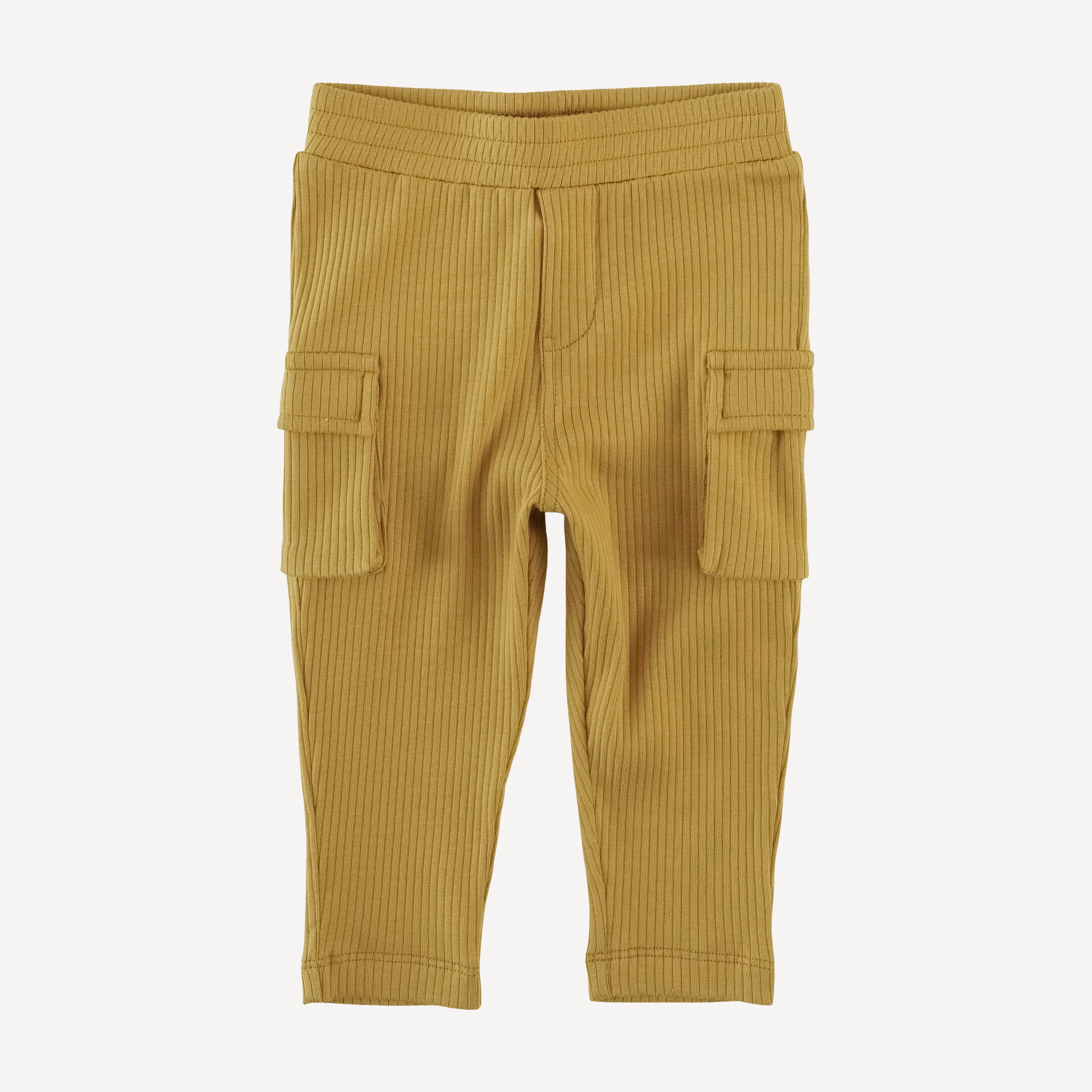 skinny cargo pant | honey mustard | organic cotton single rib