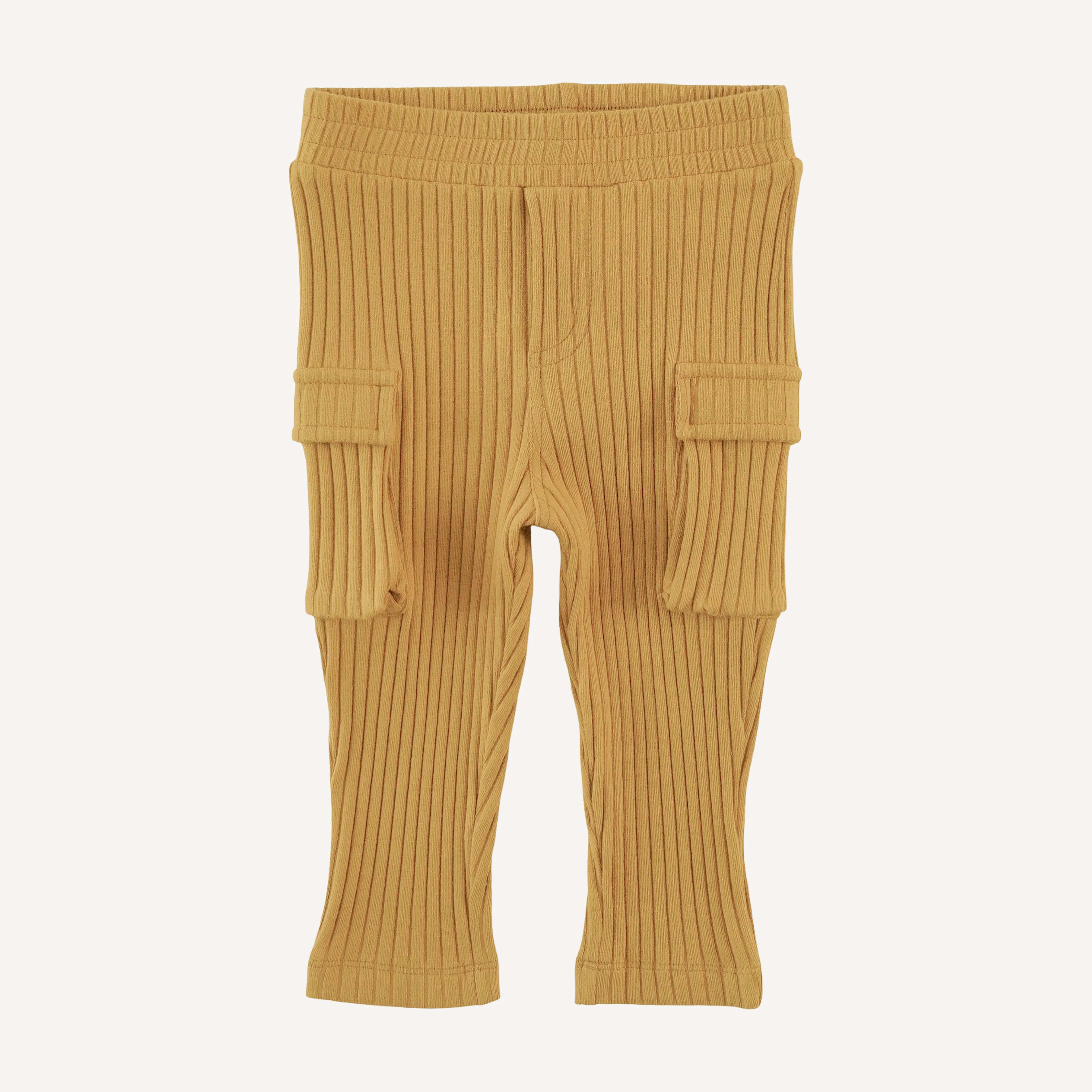 skinny cargo pant | honey mustard | organic cotton wide rib