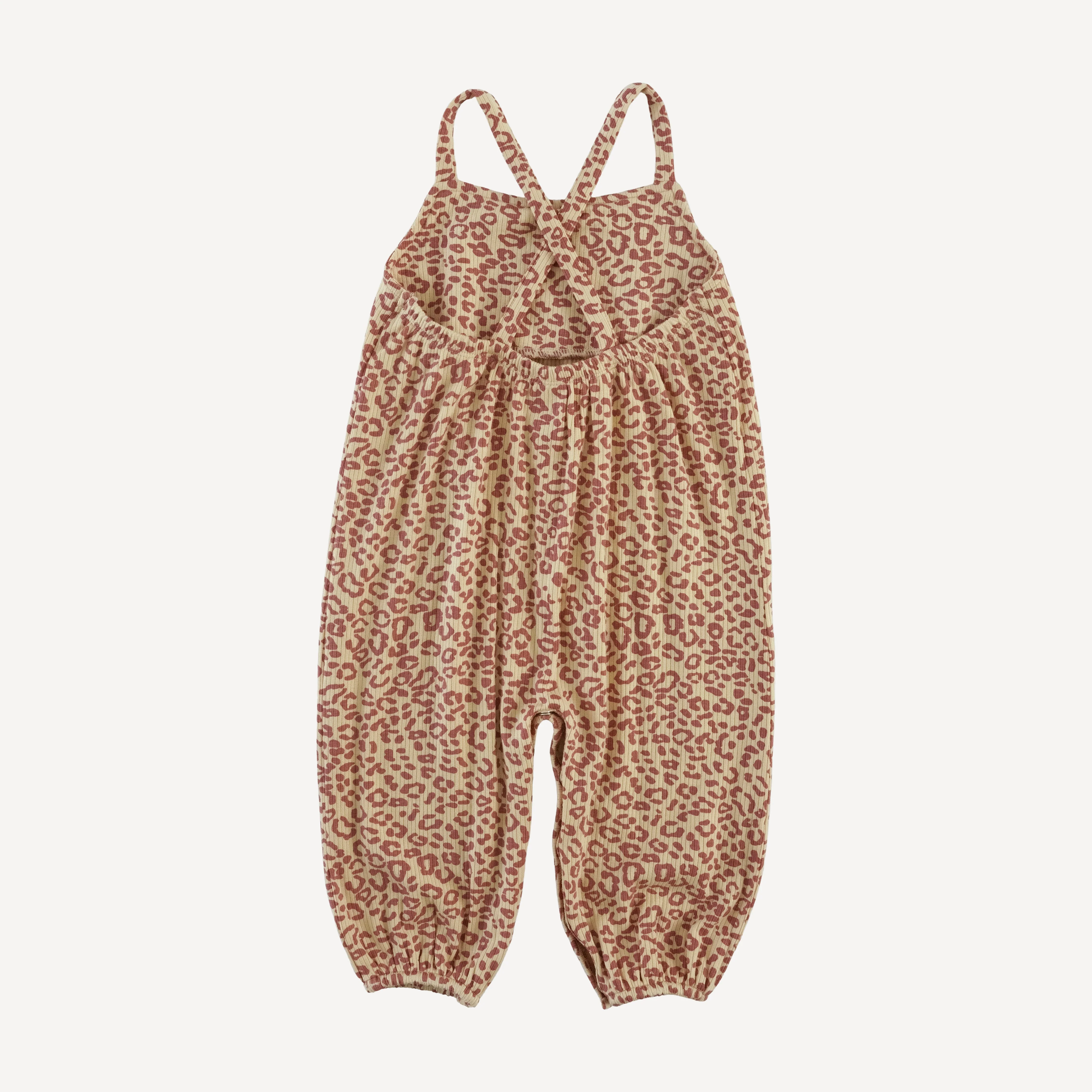 skinny strap jumpsuit | leopard print | modal skinny rib - Image 3