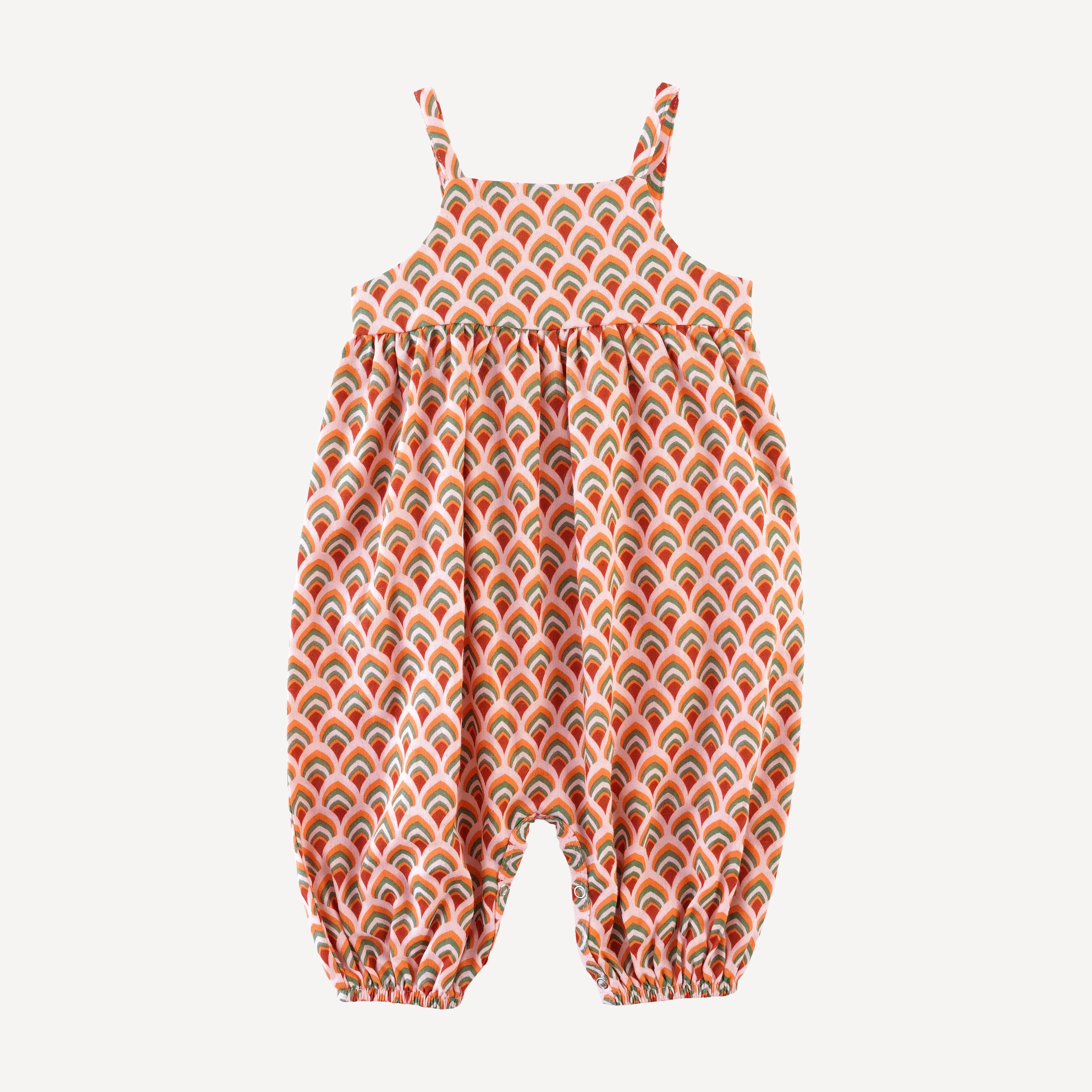 skinny strap jumpsuit | modern feather | organic cotton gauze