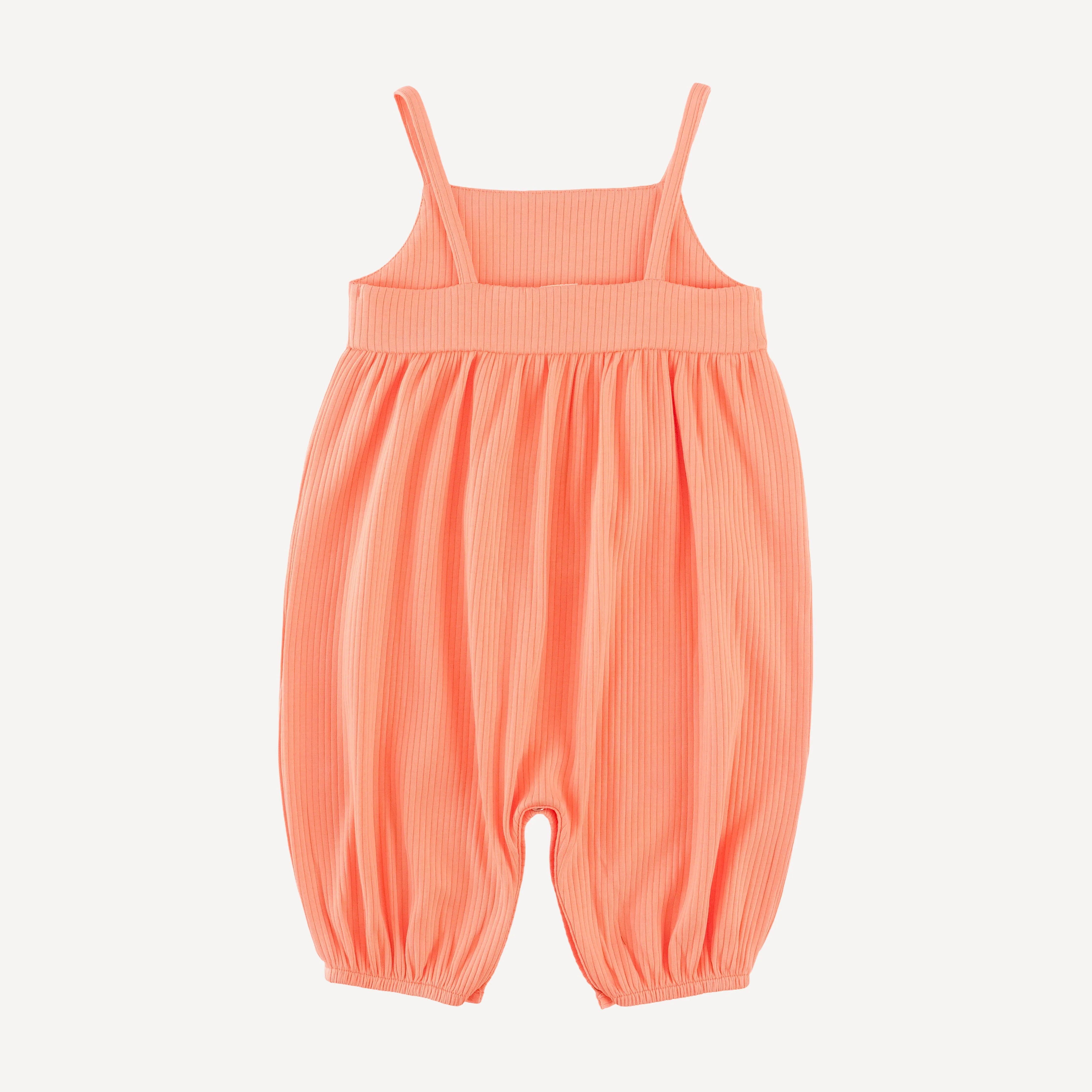 skinny strap jumpsuit | papaya | organic cotton single rib - Image 3
