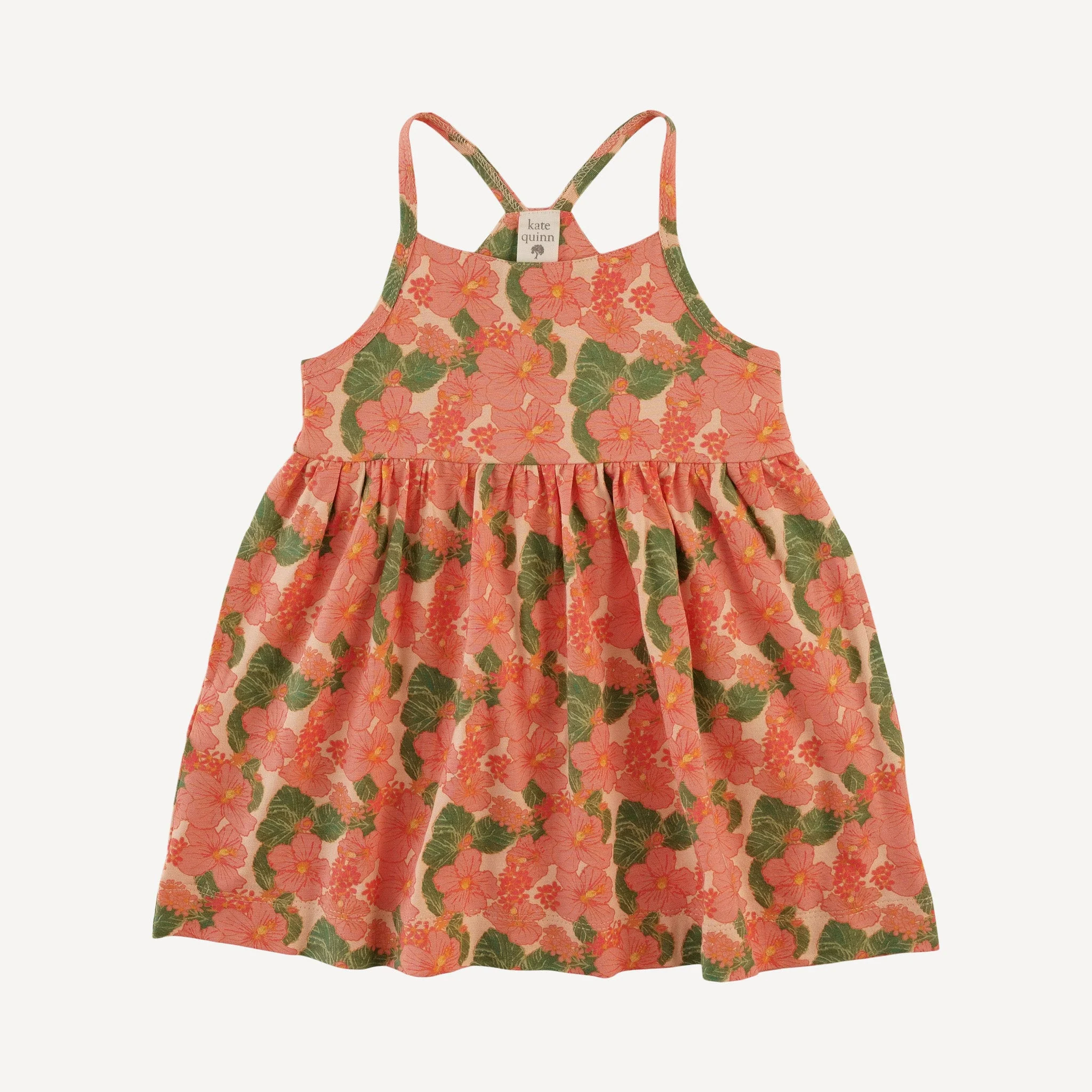 skinny strap pocket dress | tropical flower party | bamboo