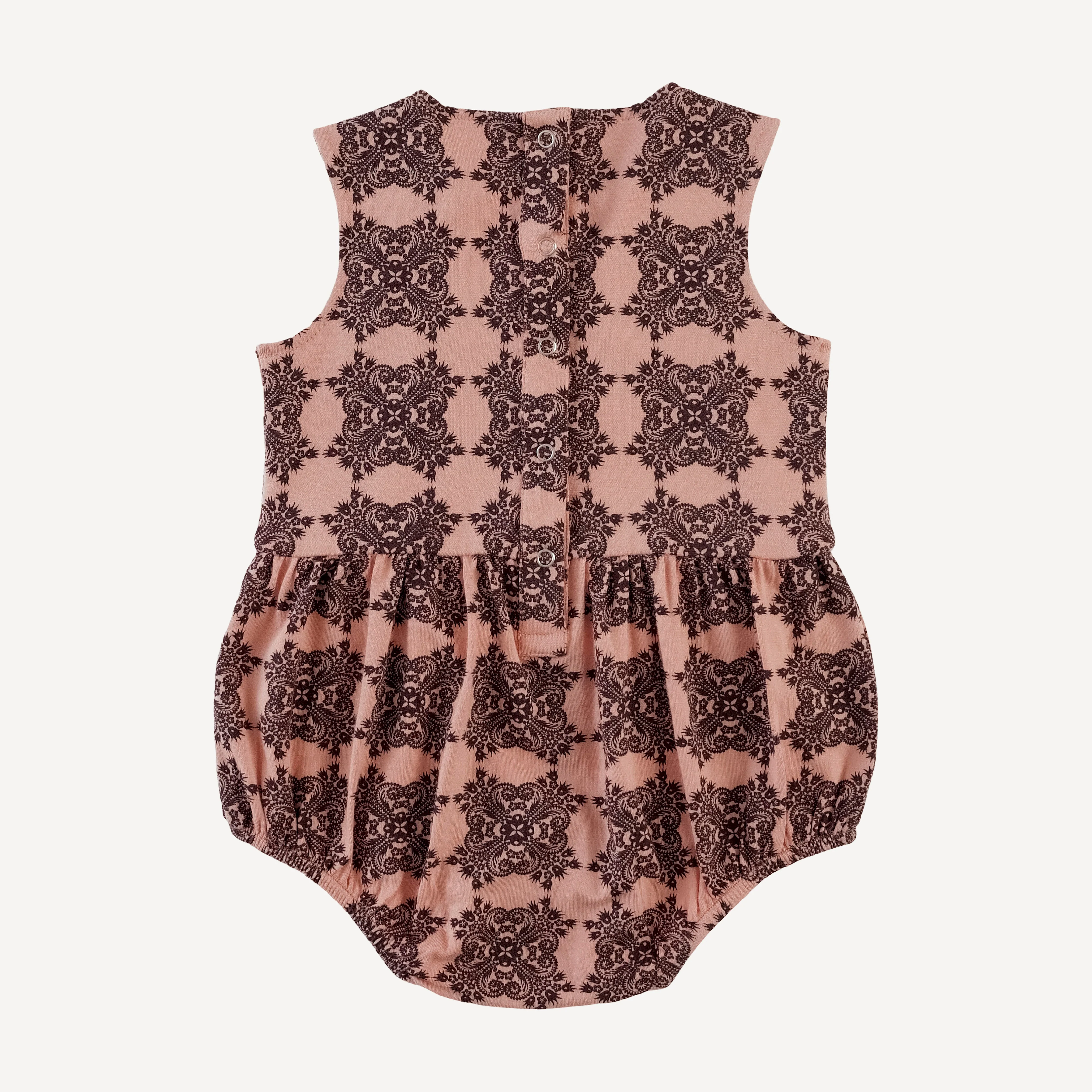 sleeveless button tab bubble | french bloom | bamboo - Image 3