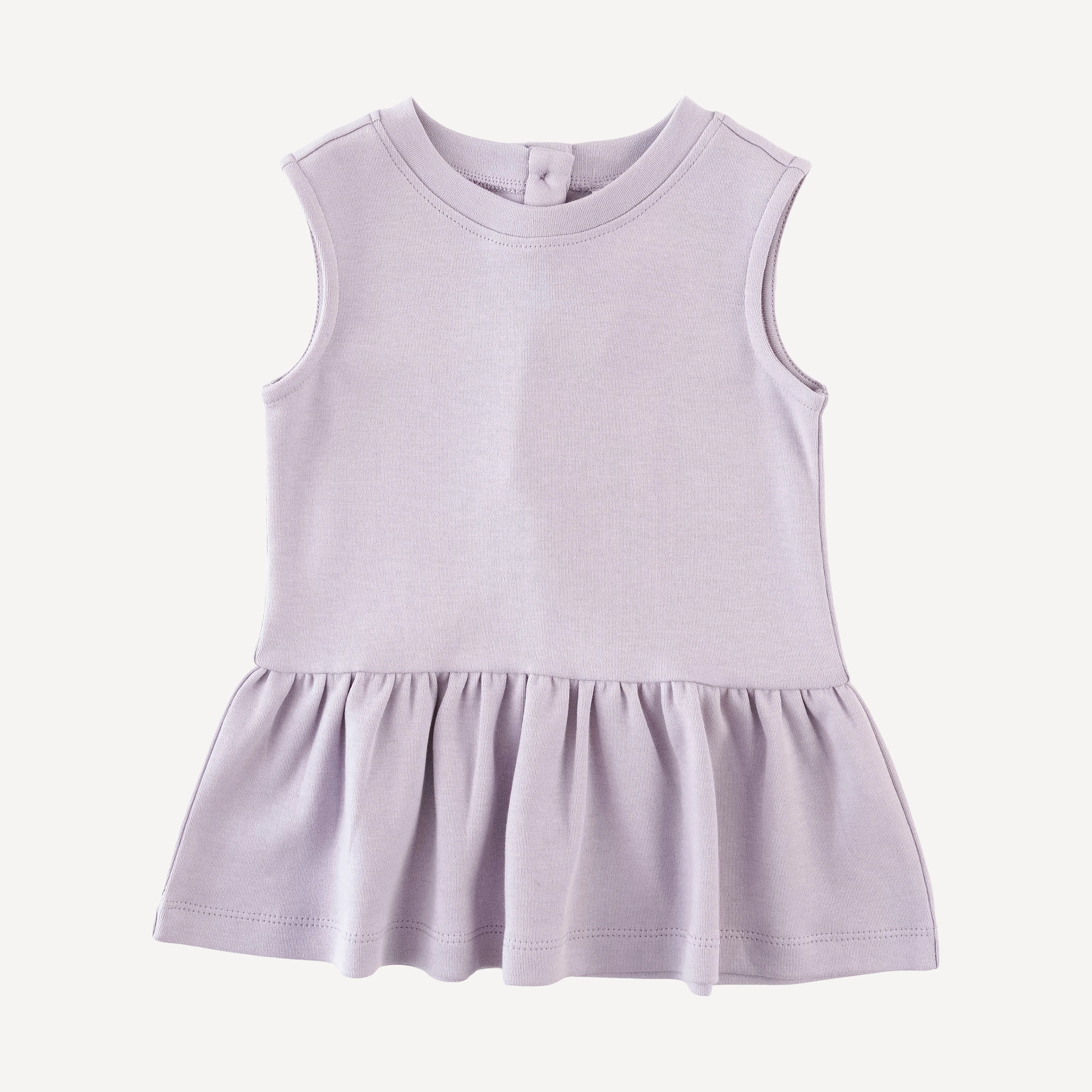 sleeveless kate top | iris | organic cotton interlock