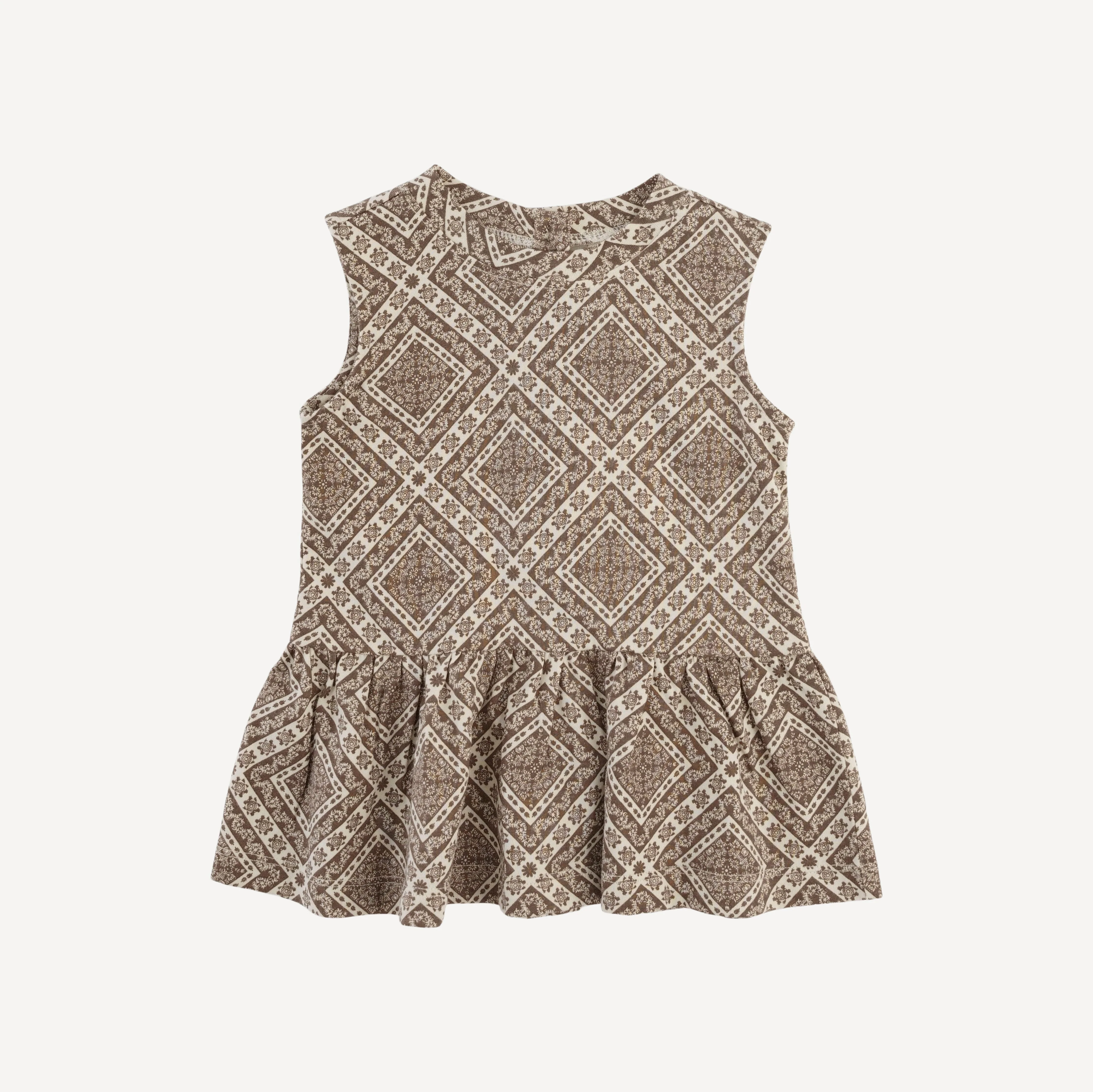 sleeveless kate top | stone bandana | organic cotton jersey