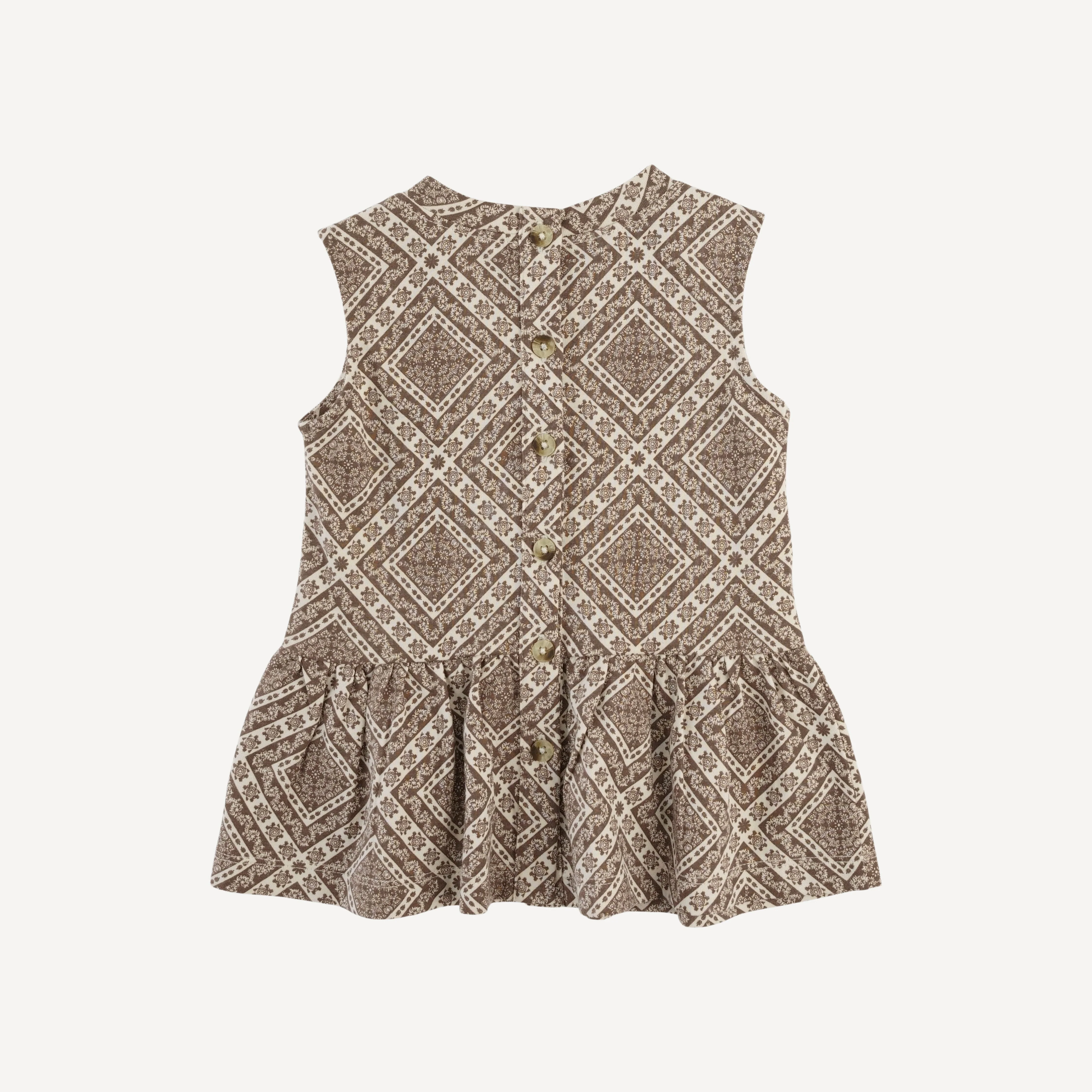 sleeveless kate top | stone bandana | organic cotton jersey - Image 3