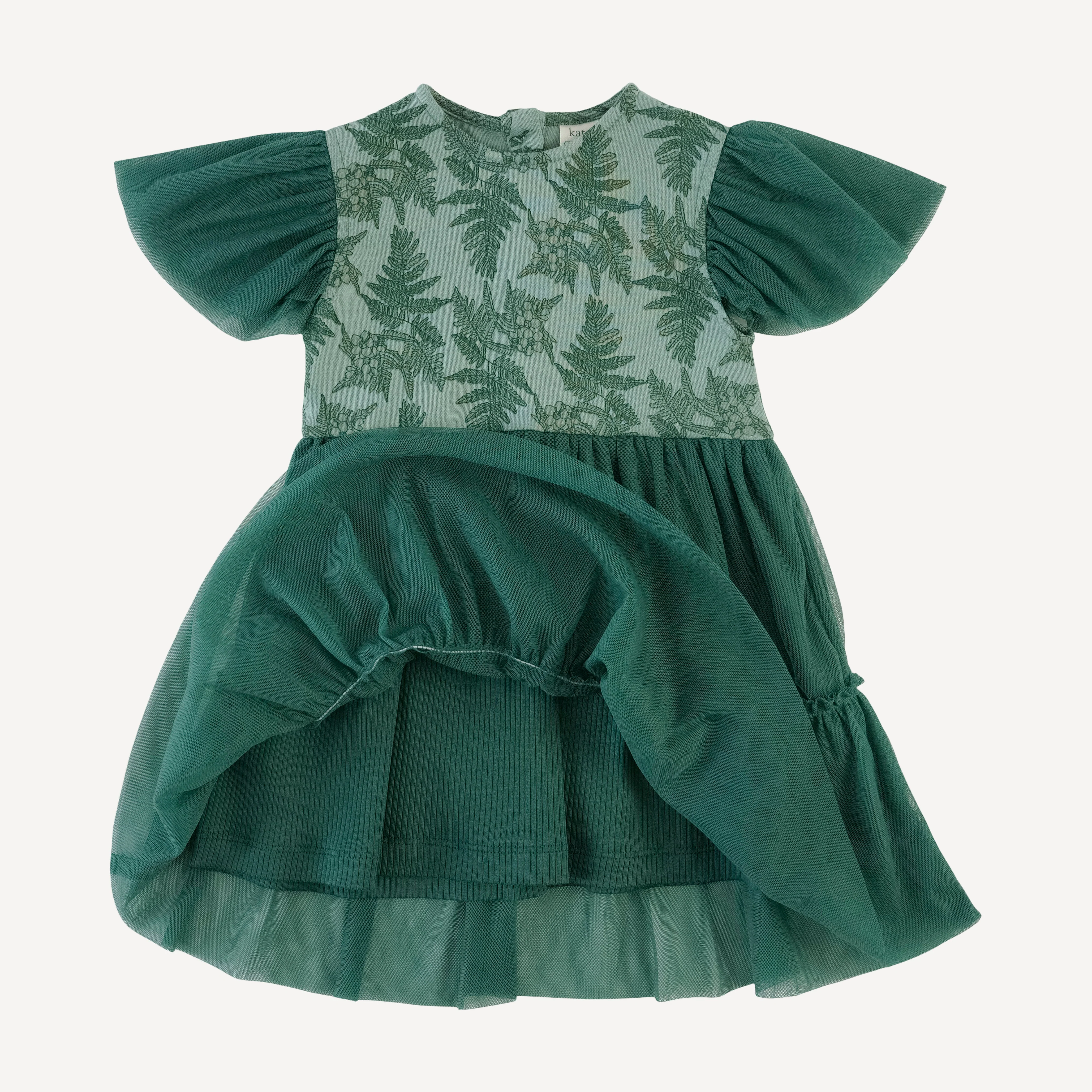 sophie dress | fern floral | organic cotton interlock - Image 2