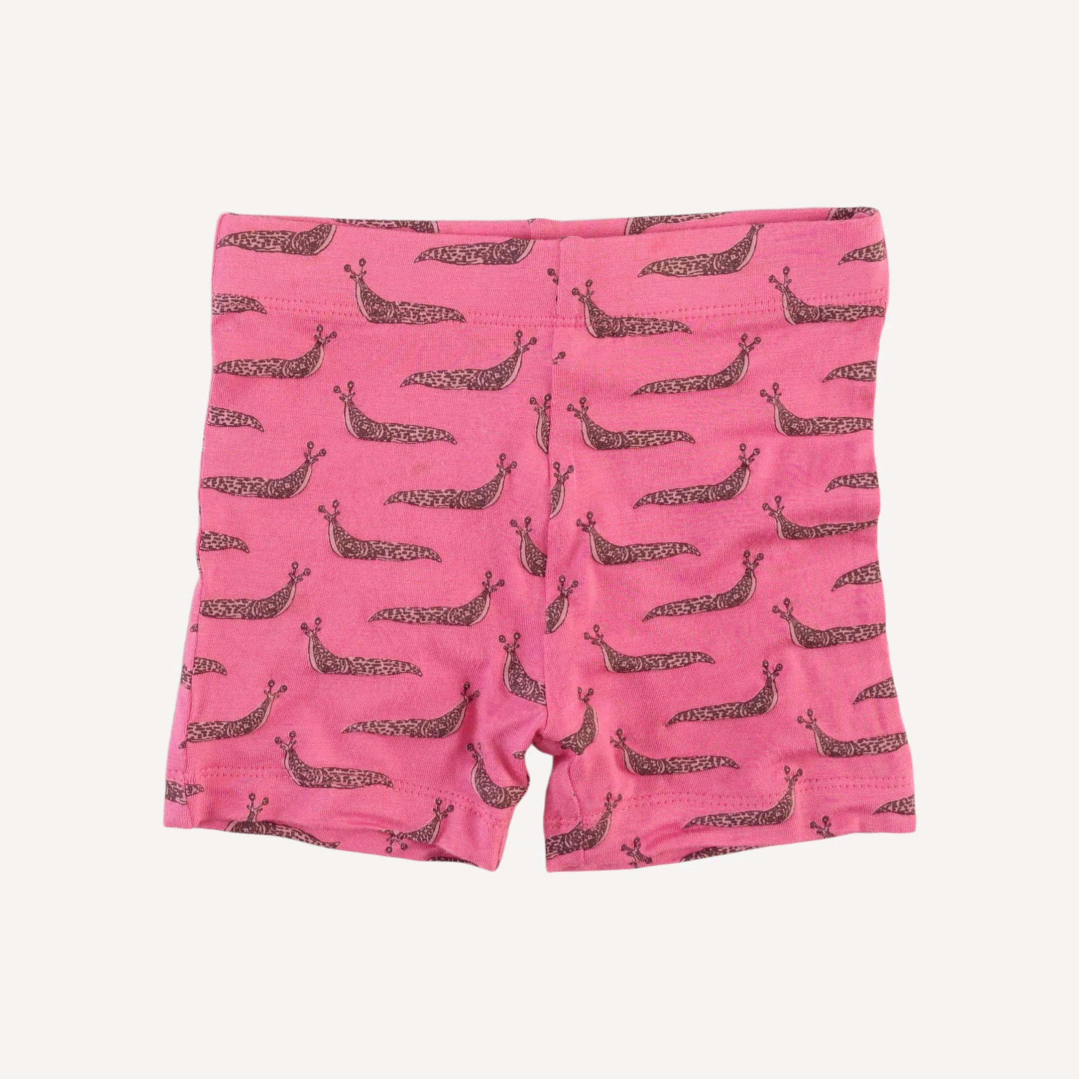 spaghetti strap smocked top + bike short set | pink slug party | bamboo - Image 4