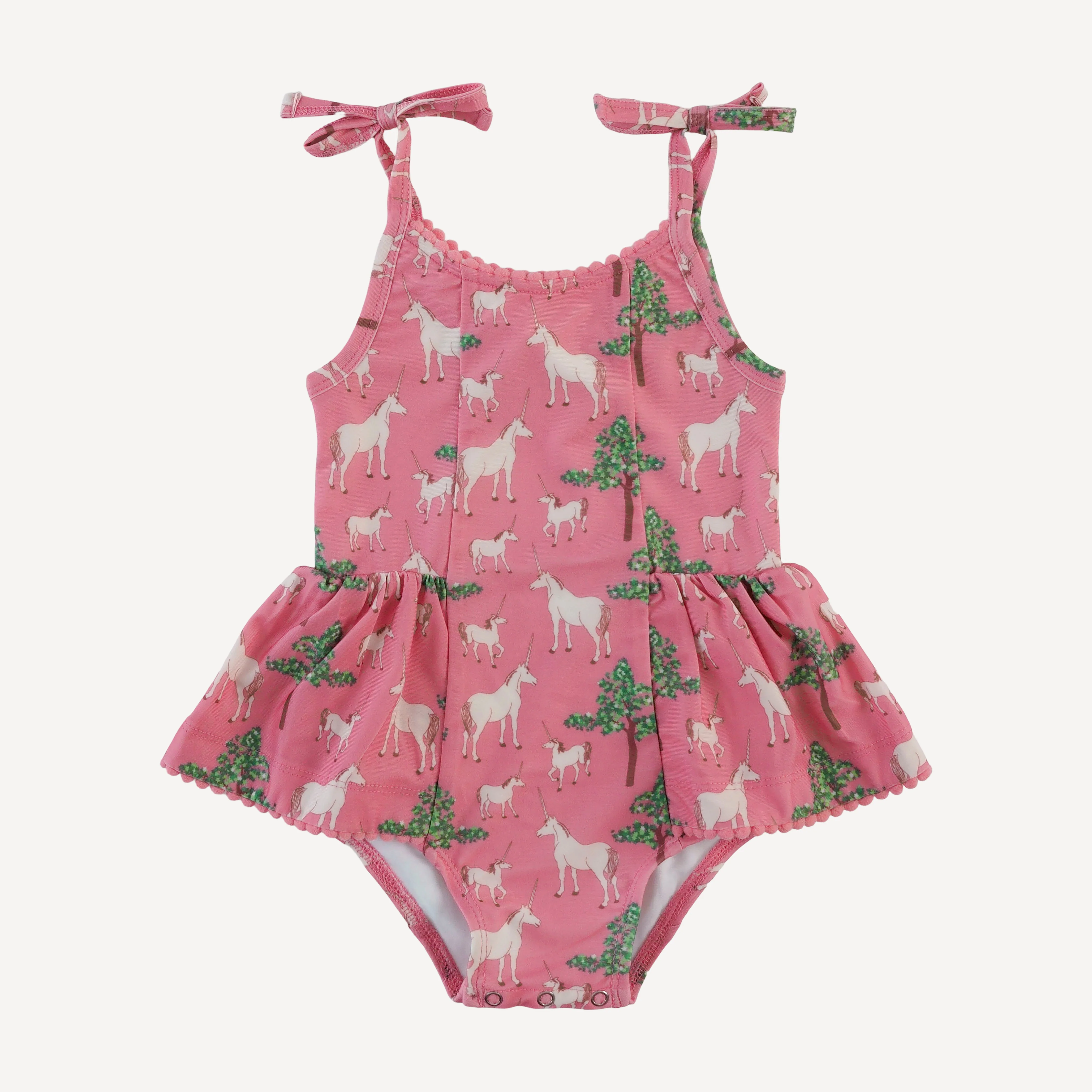 spaghetti tie ballerina swimsuit | pink unicorn party | swim