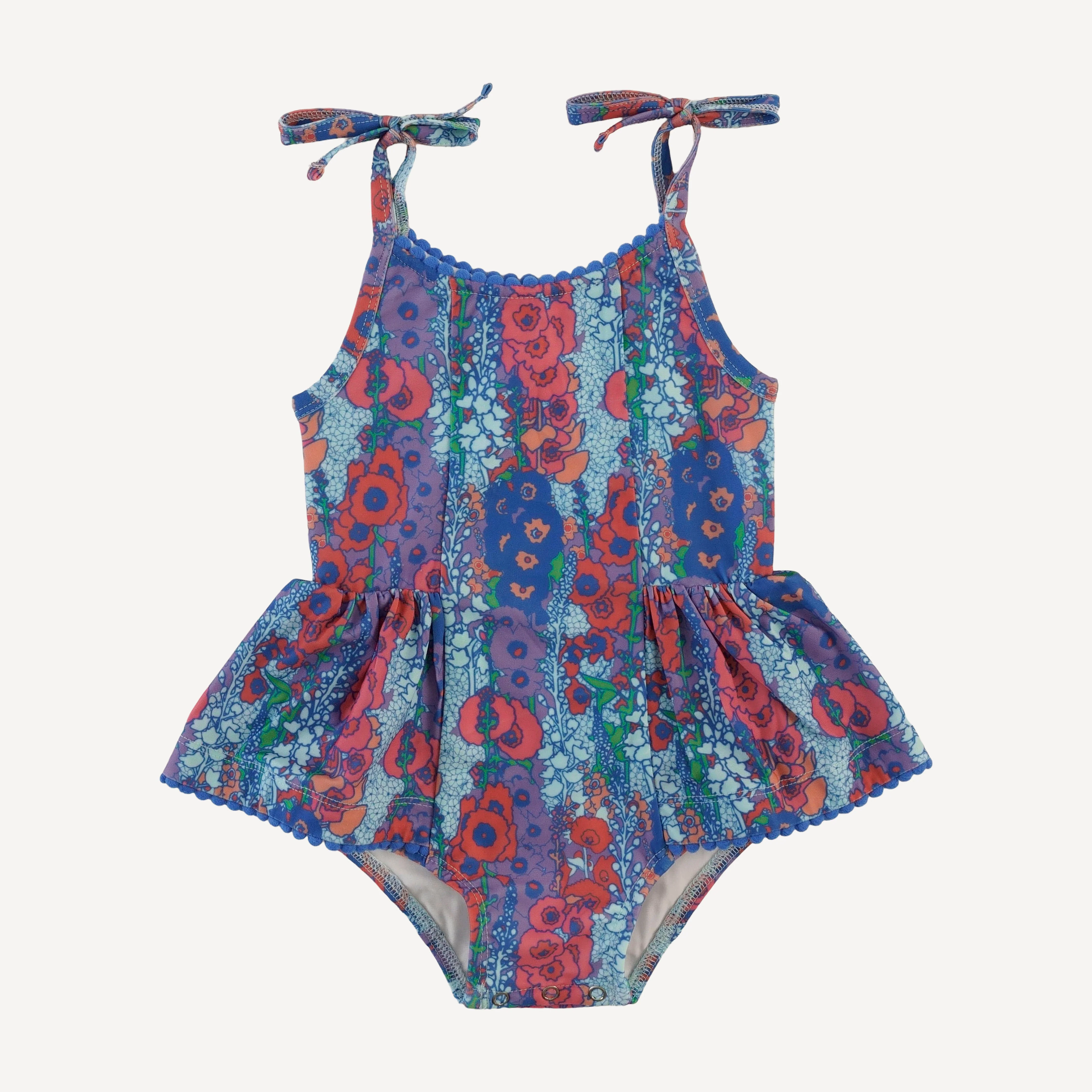 spaghetti tie ballerina swimsuit | vivid hollyhock | swim