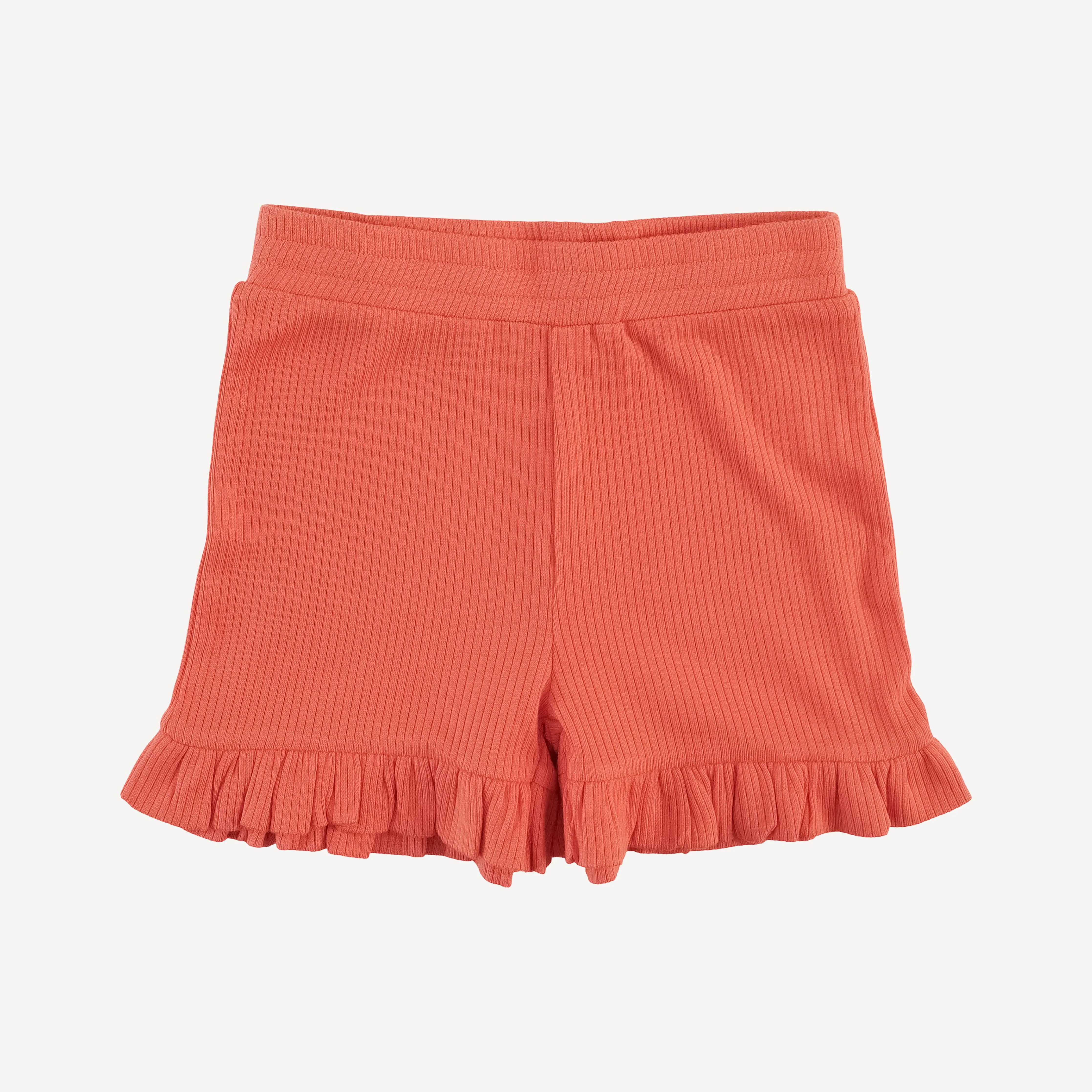 spaghetti tie ballerina top + ruffle short set | emberglow | modal skinny rib - Image 4