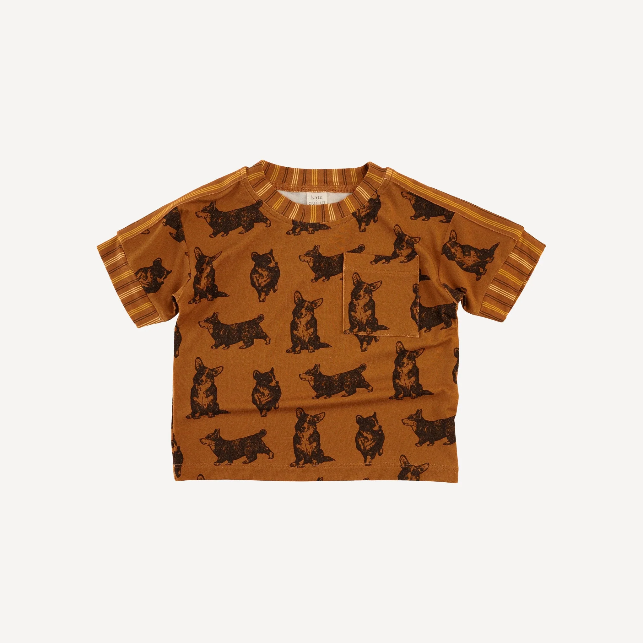 sport pocket tee + jogger set | corgis | light weight bamboo - Image 3
