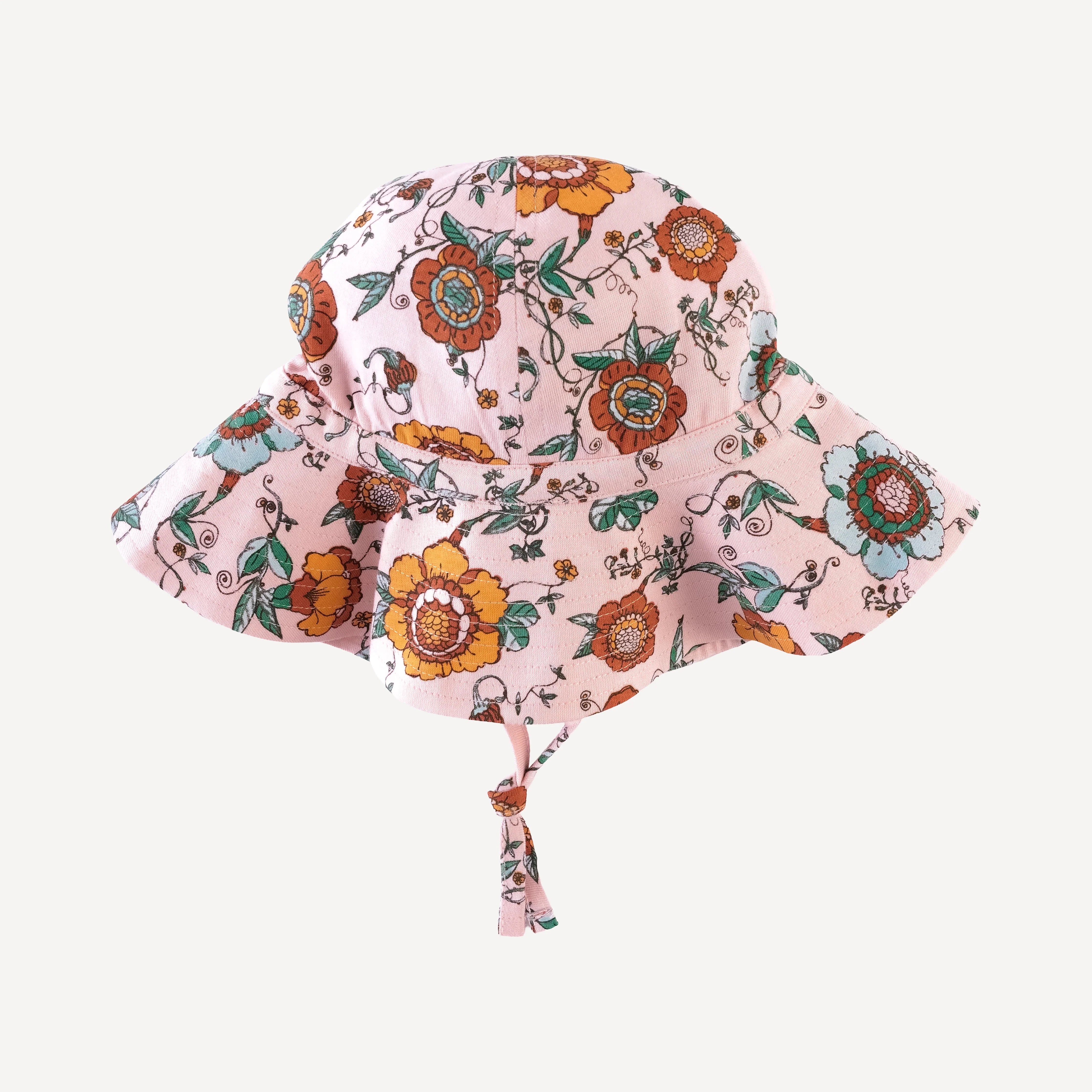 sun hat | chinoiserie floral | organic cotton jersey - Image 3