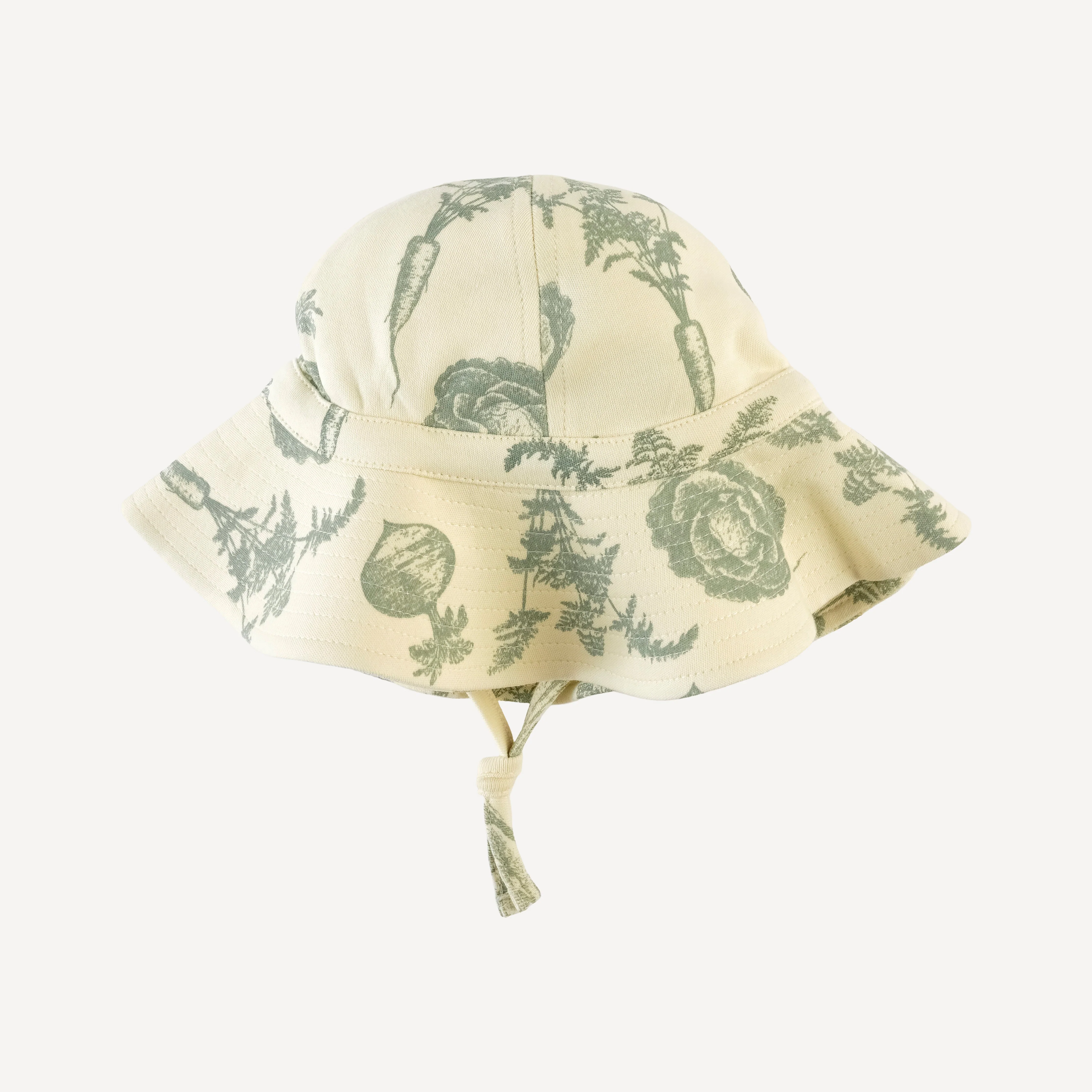sun hat | jadeite veggies | organic cotton interlock - Image 3