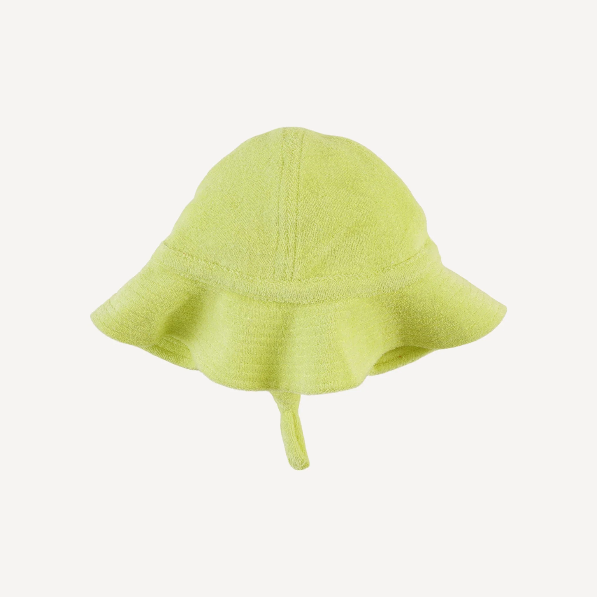 sun hat | lime | organic cotton terry - Image 3