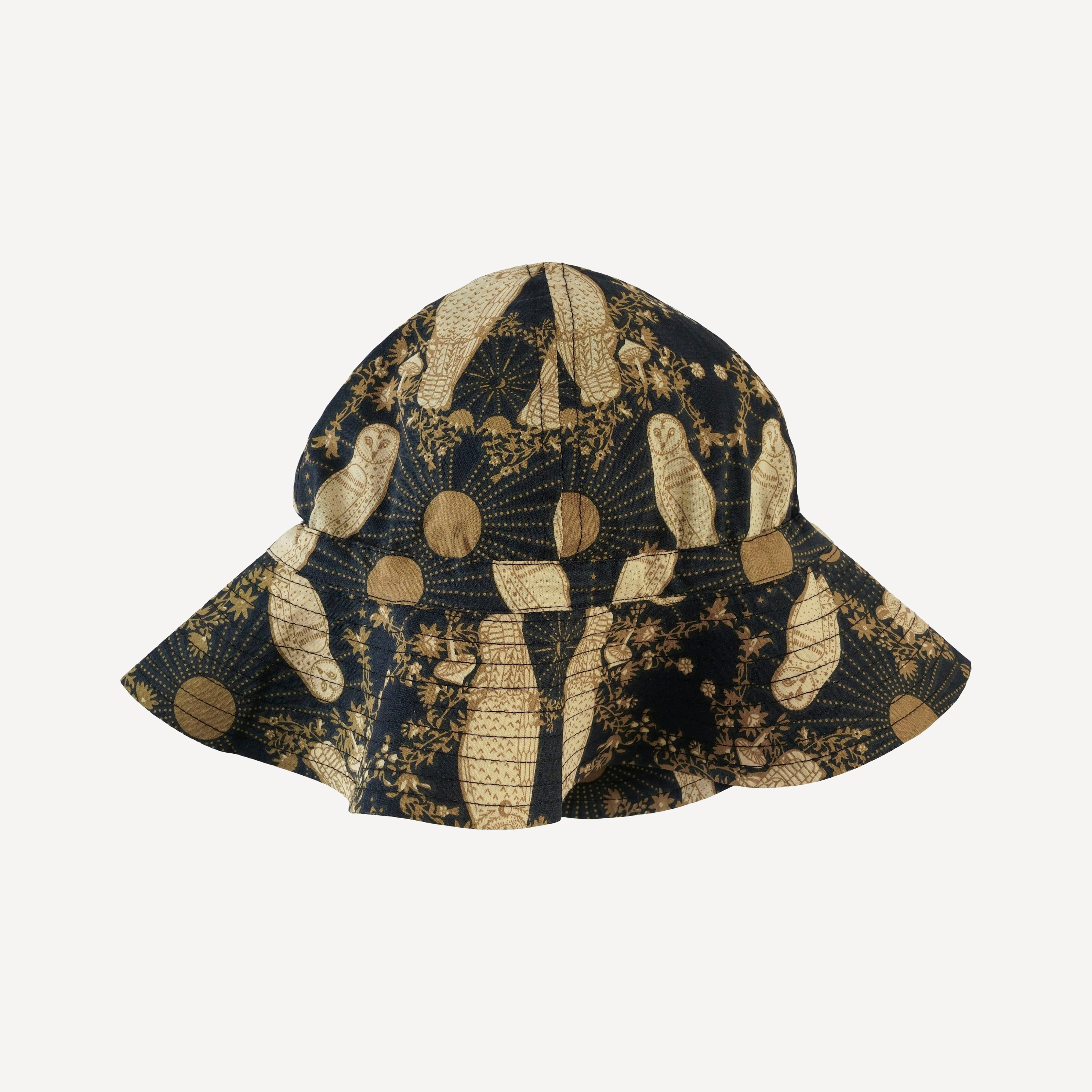sun hat | mystical owl | organic cotton woven