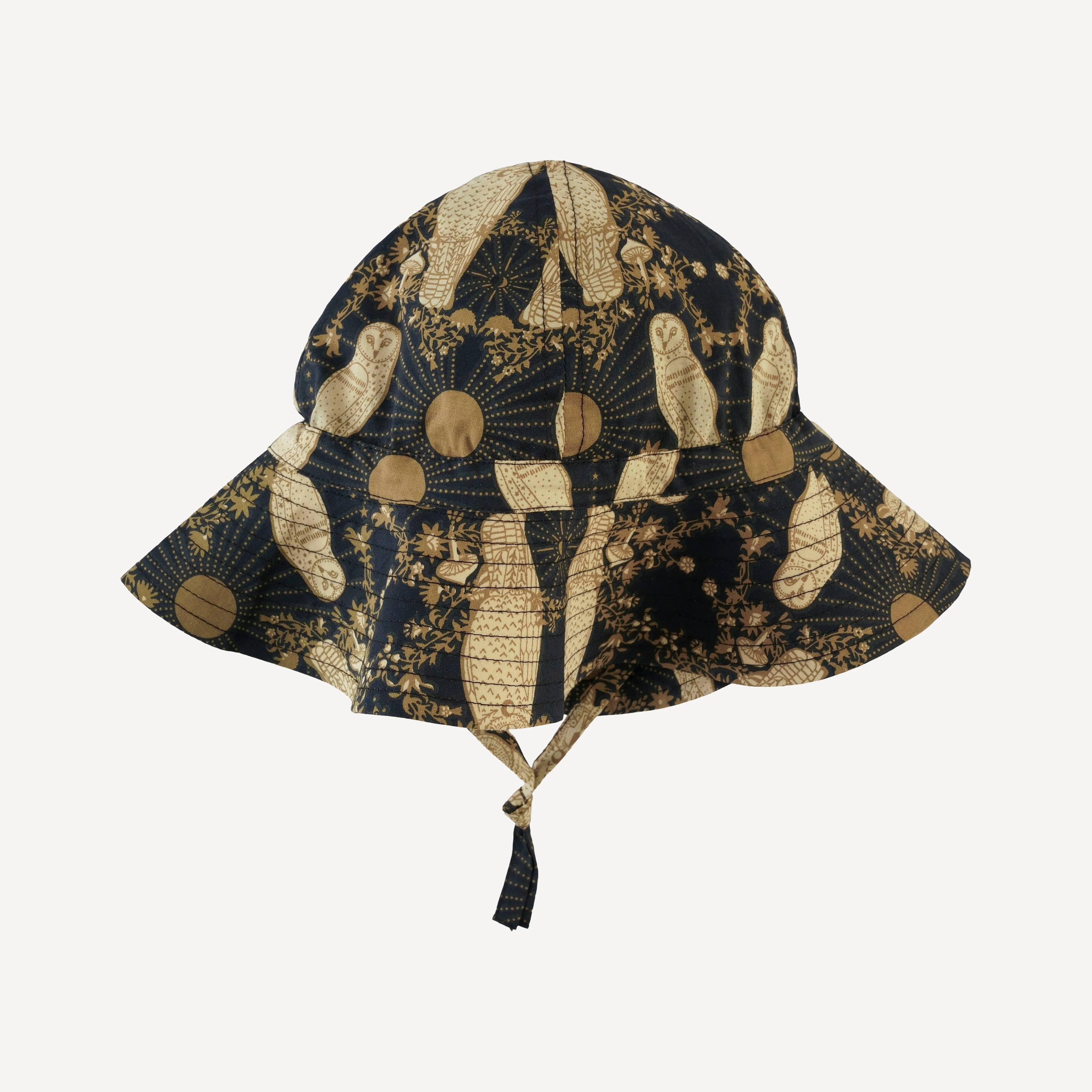 sun hat | mystical owl | organic cotton woven - Image 3
